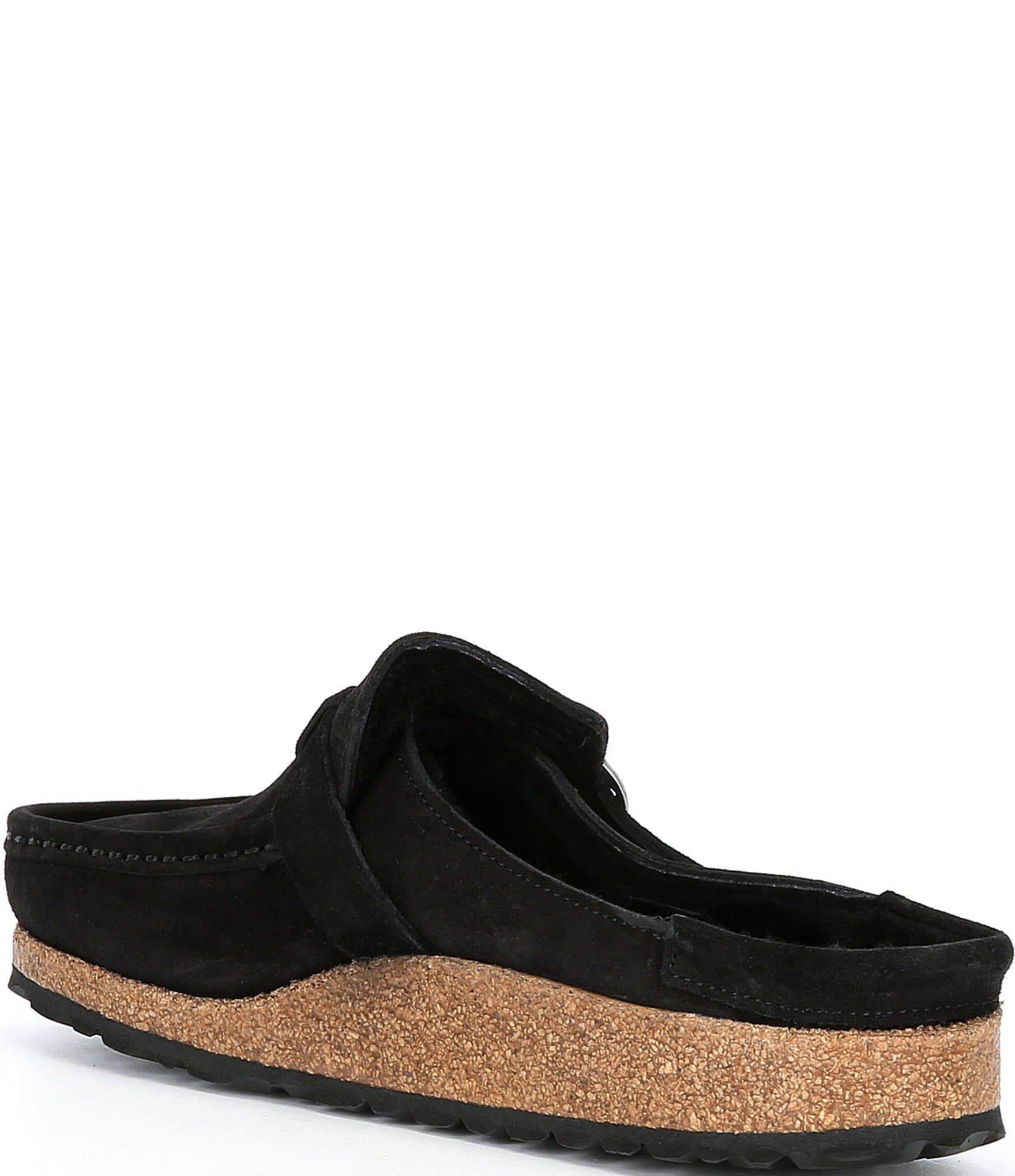Birkenstock Women's Buckley Suede Shearling Clogs