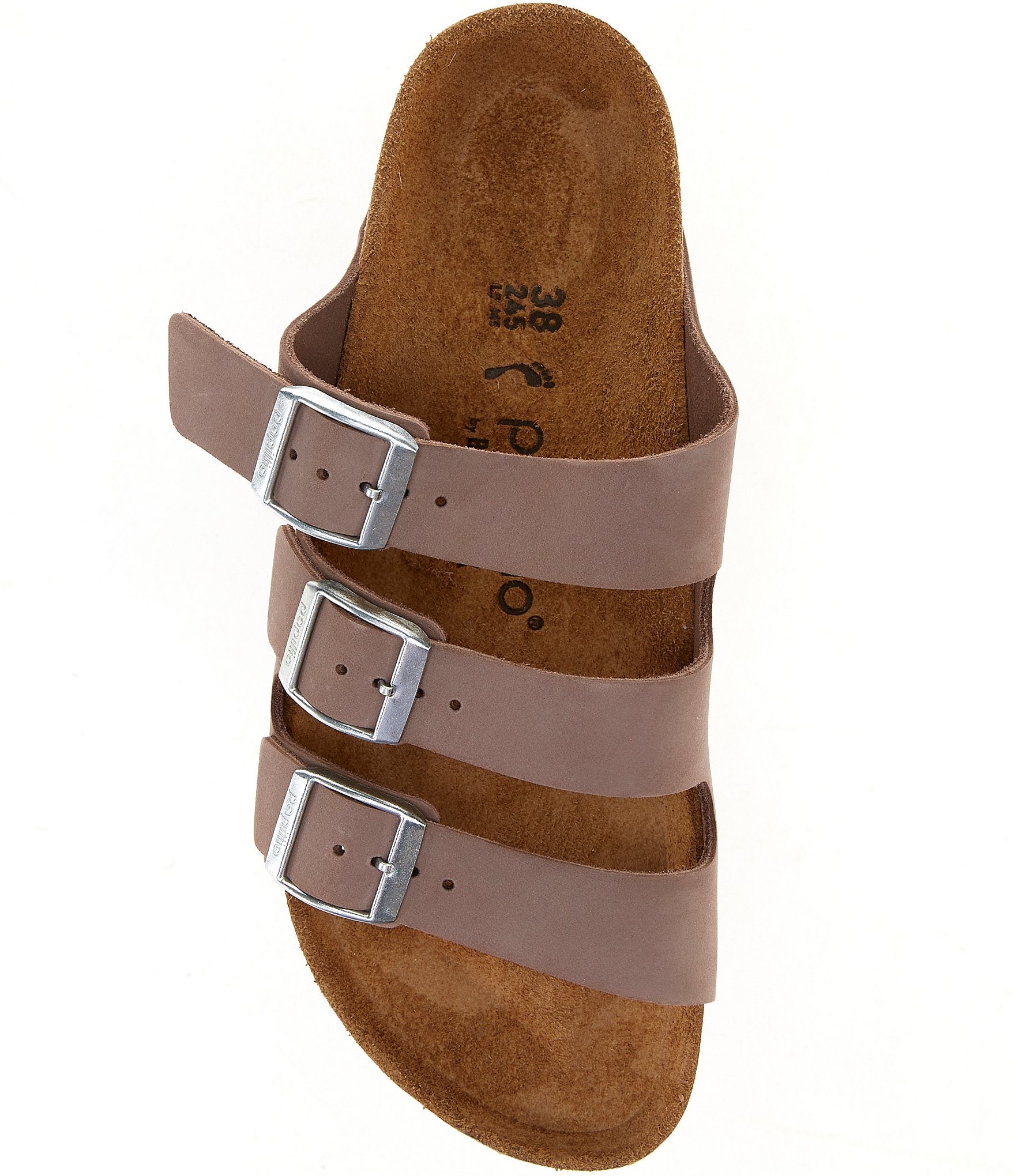 Birkenstock Women's Florida Platform Flex Nubuck Triple Strap Platform Slide Sandals