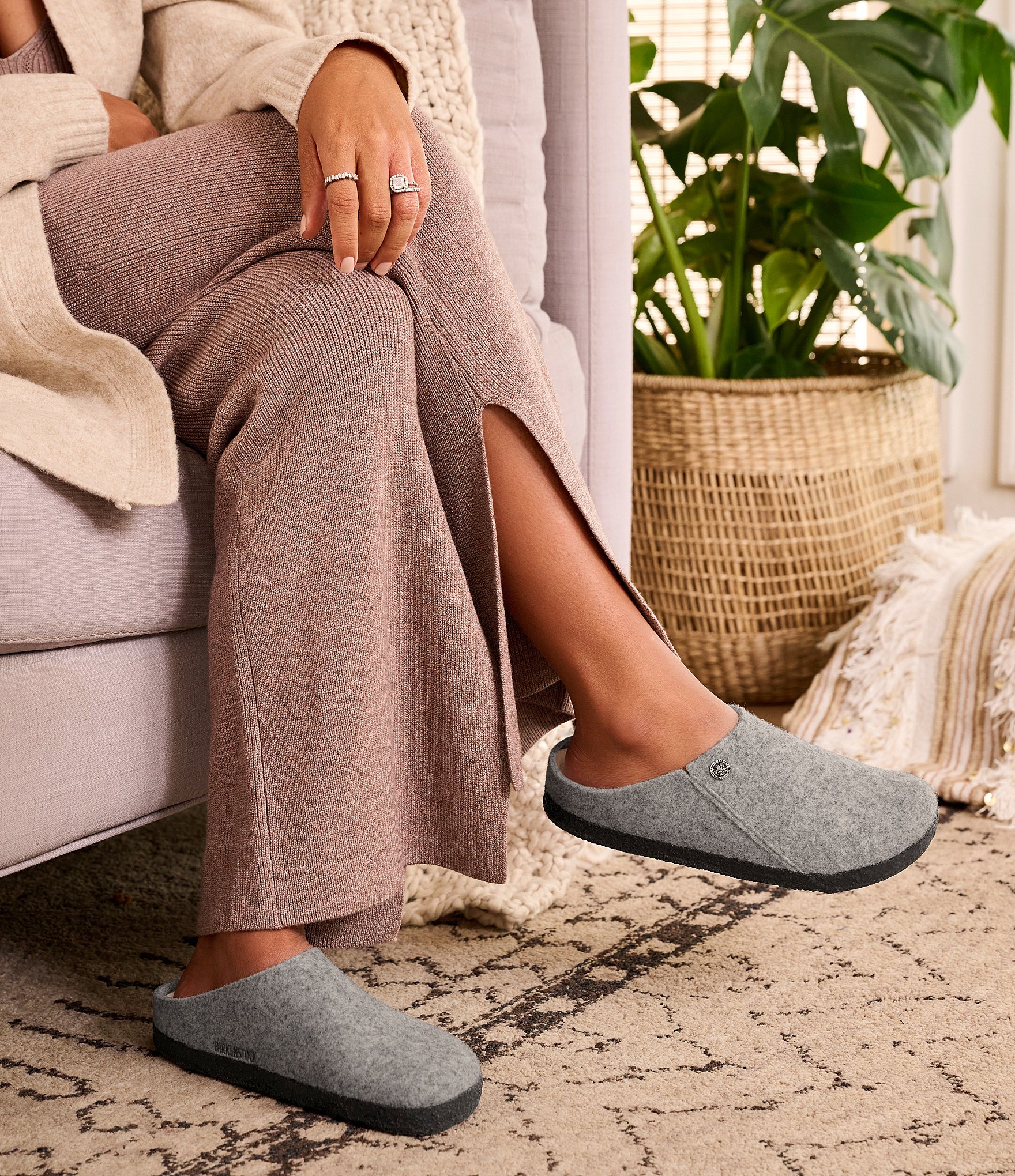 Birkenstock Women's Zermatt Shearling Lined Family Matching Slippers