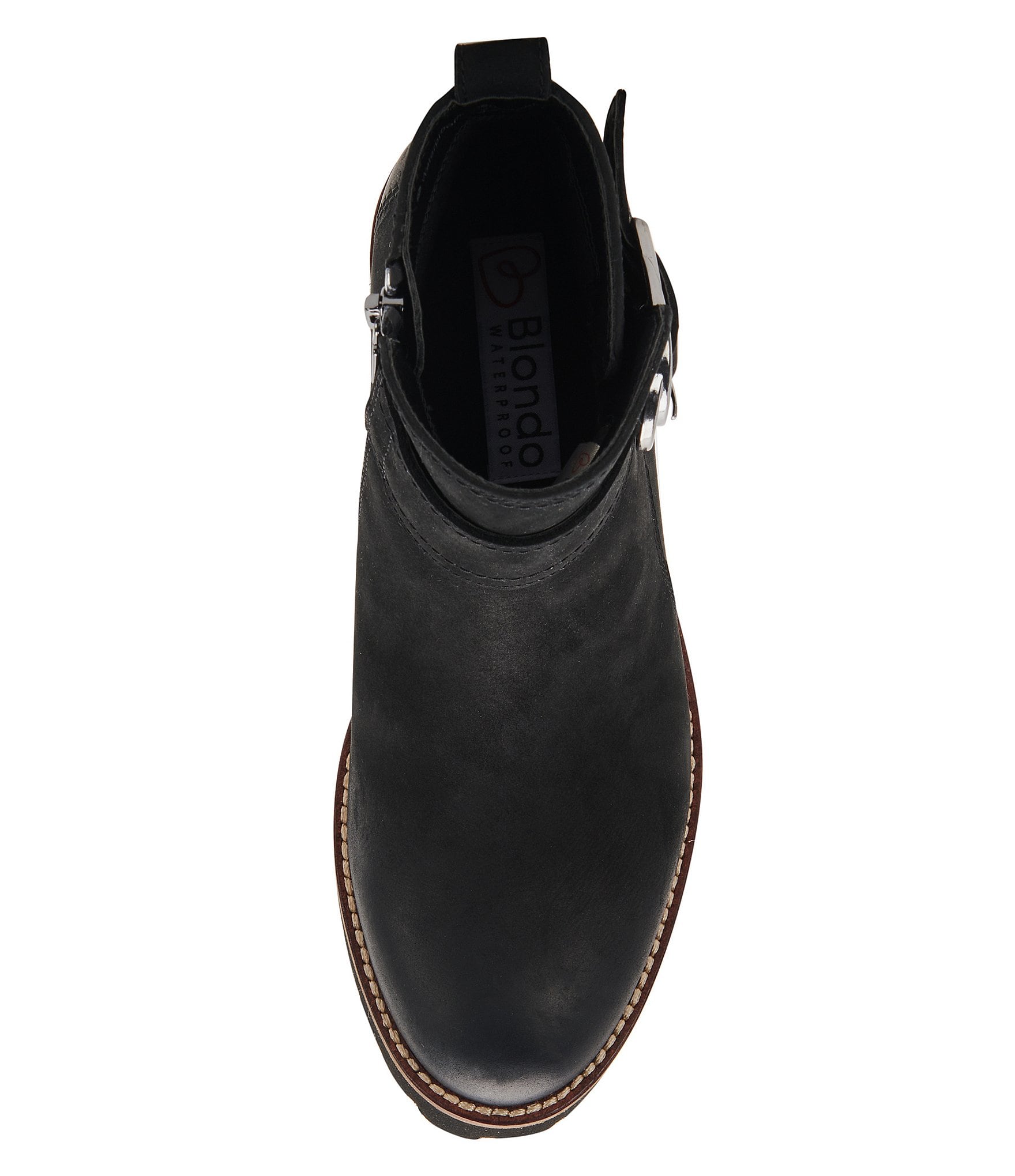 Blondo Dagger Waterproof Nubuck Leather D-Ring Hardware Detail Booties