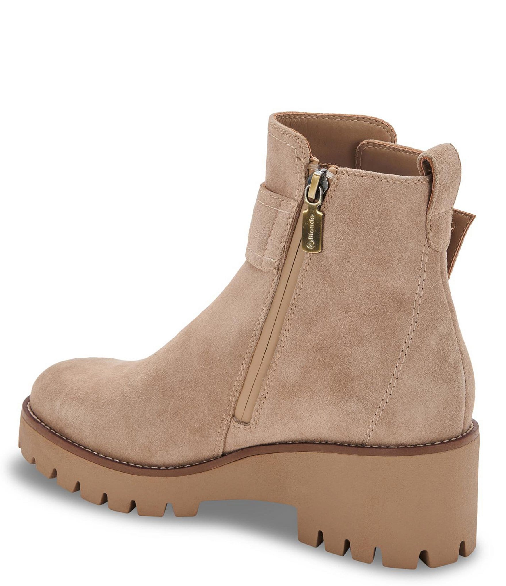 Blondo Dagger Waterproof Suede D-Ring Hardware Detail Booties