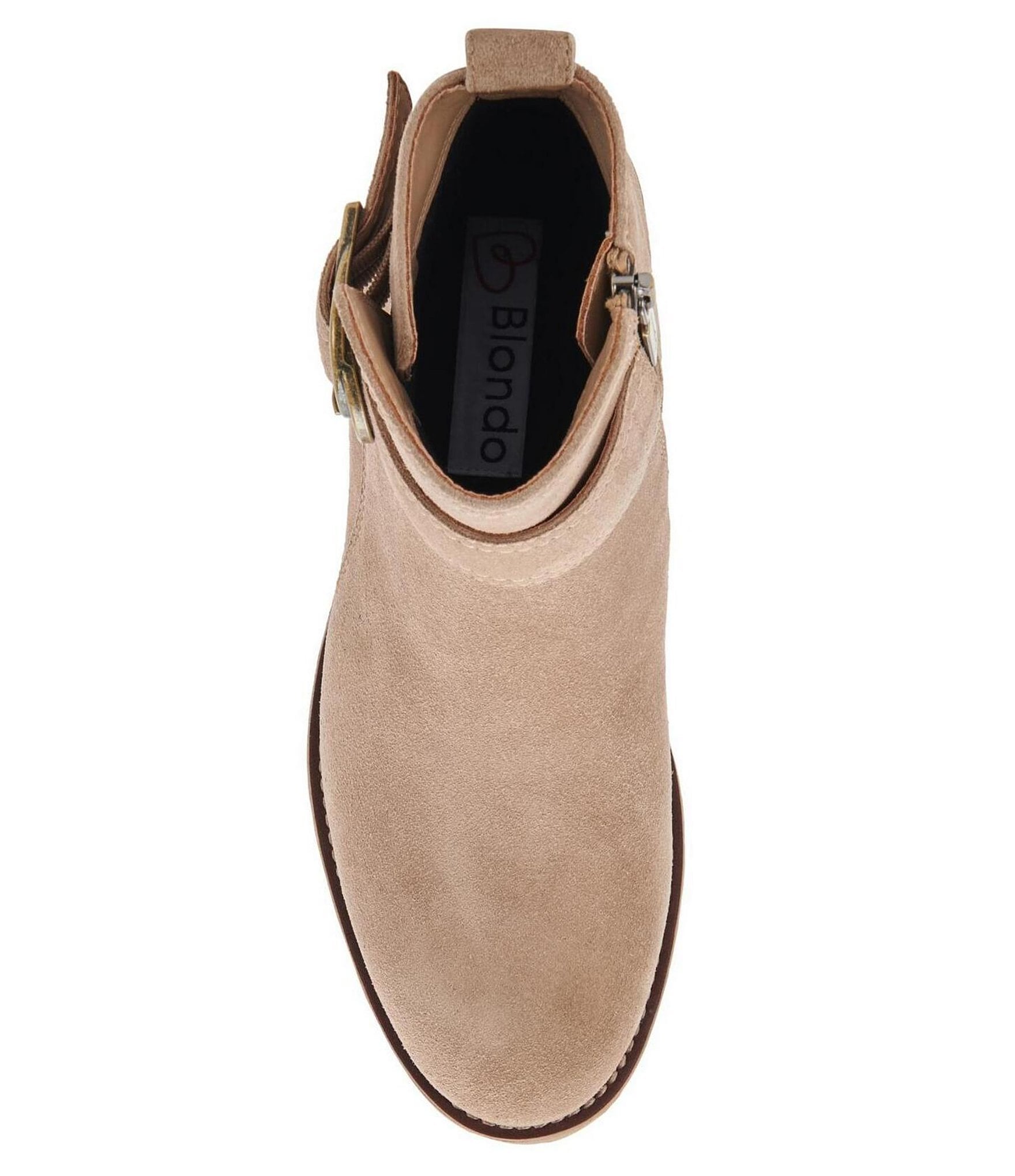 Blondo Dagger Waterproof Suede D-Ring Hardware Detail Booties