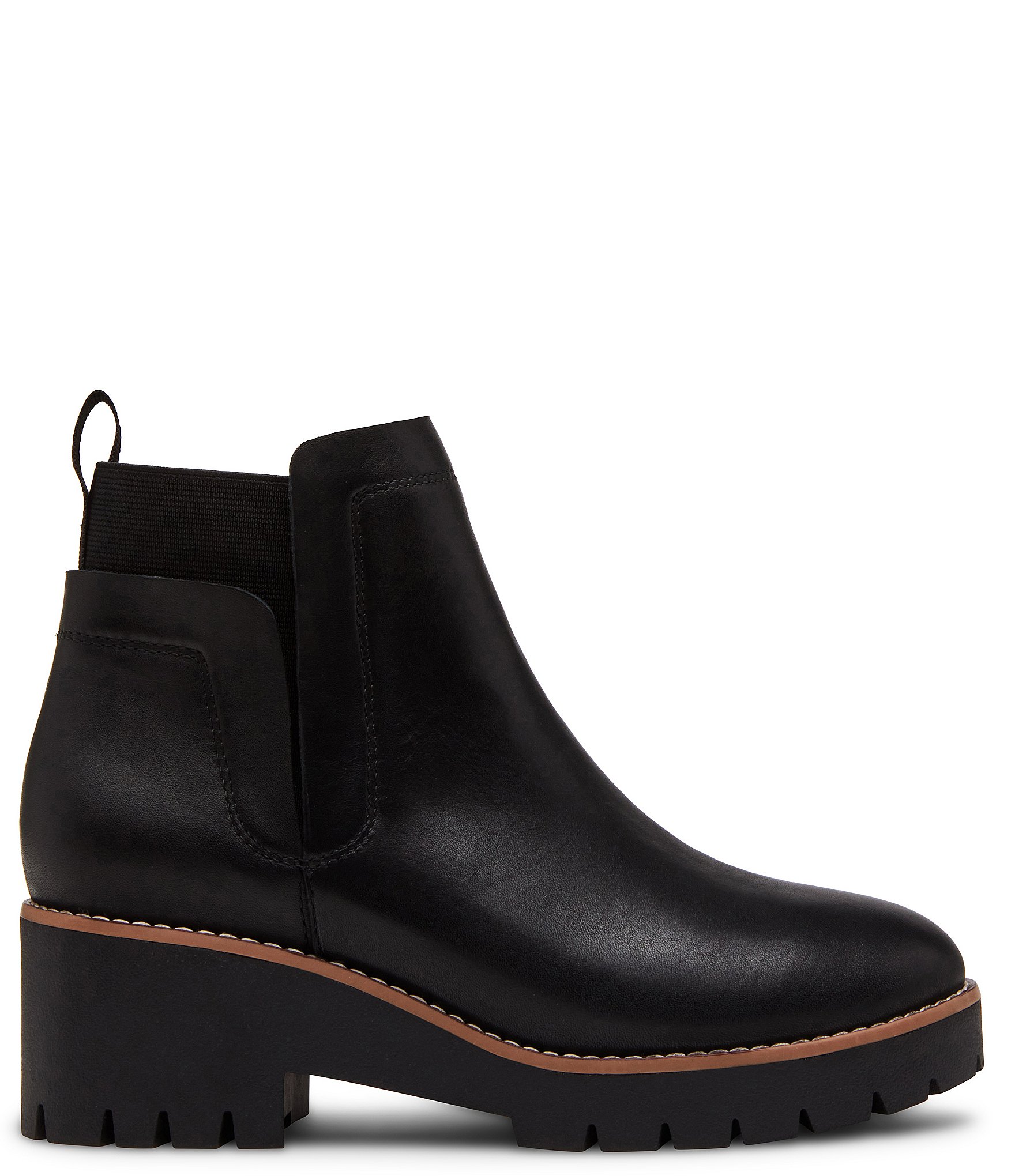 Blondo Danika Waterproof Leather Lug Sole Platform Booties