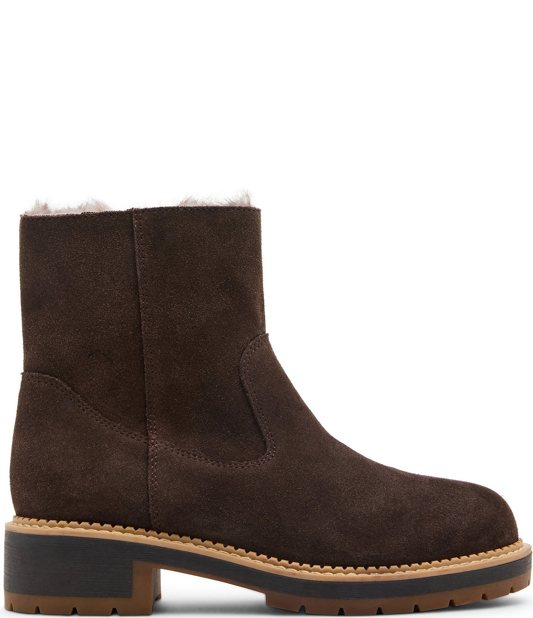 Blondo Nappa Waterproof Suede Faux Fur Lined Booties