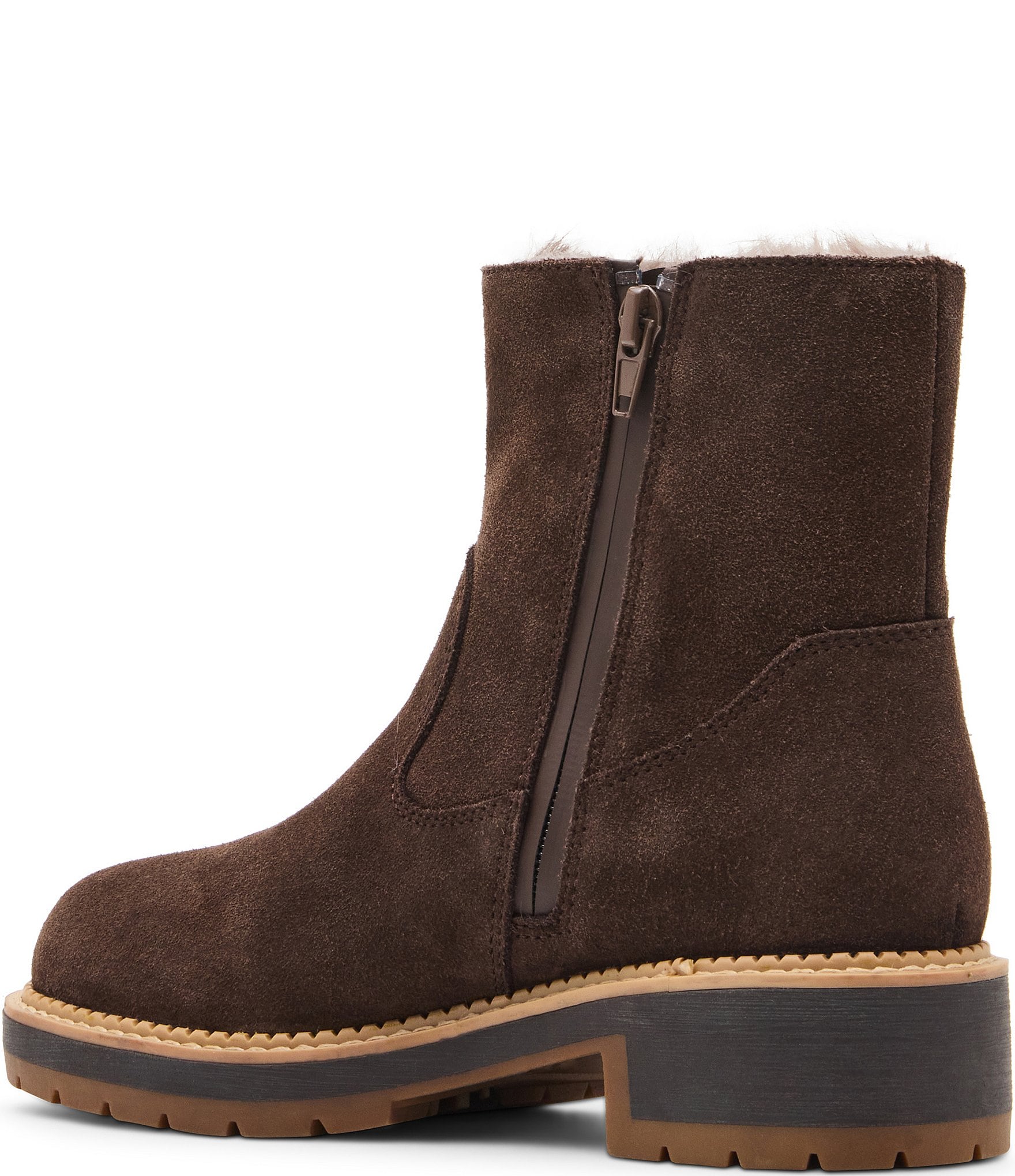 Blondo Nappa Waterproof Suede Faux Fur Lined Booties