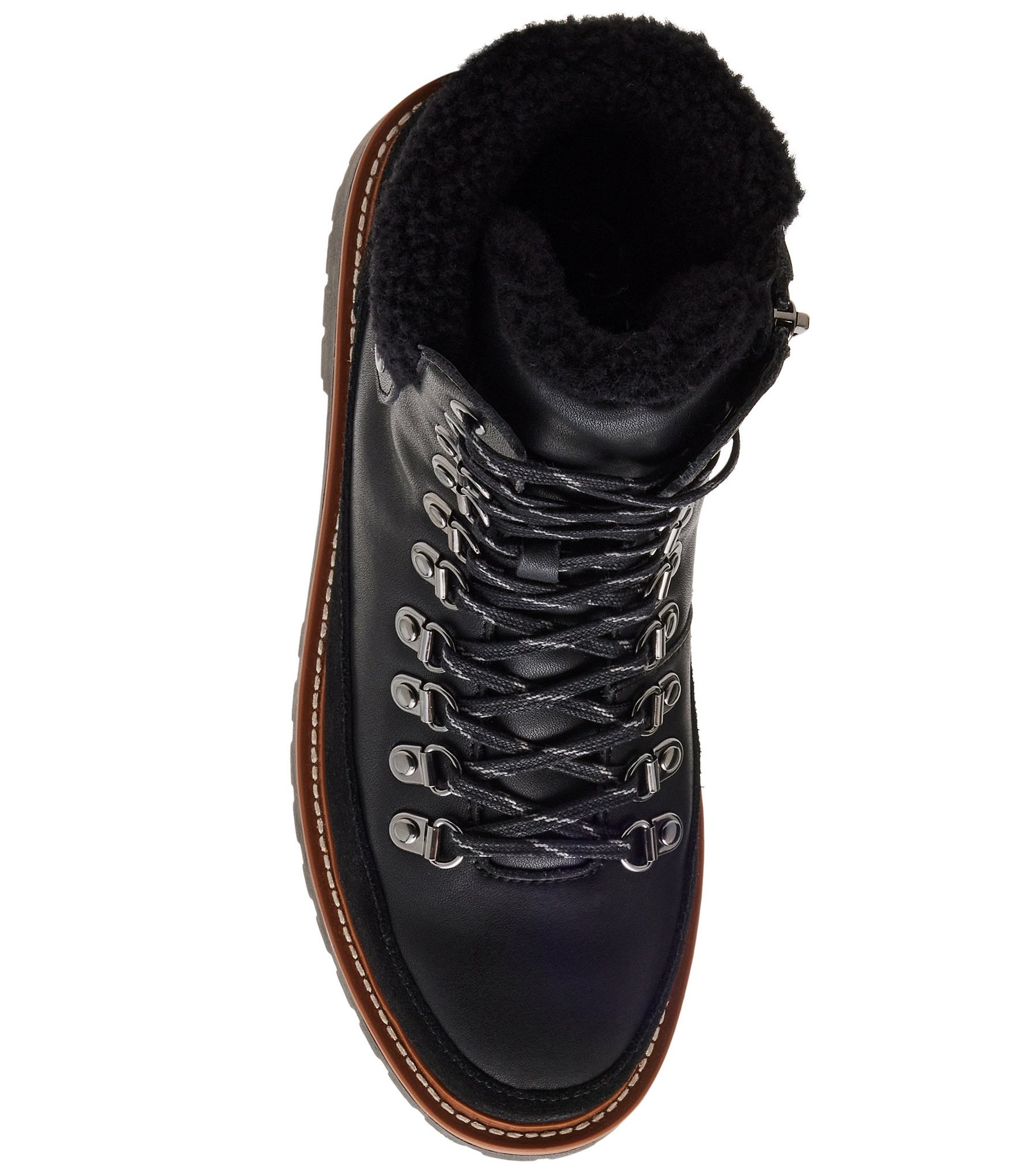 Blondo Natasia Waterproof Leather and Suede Lugged Hiker Booties