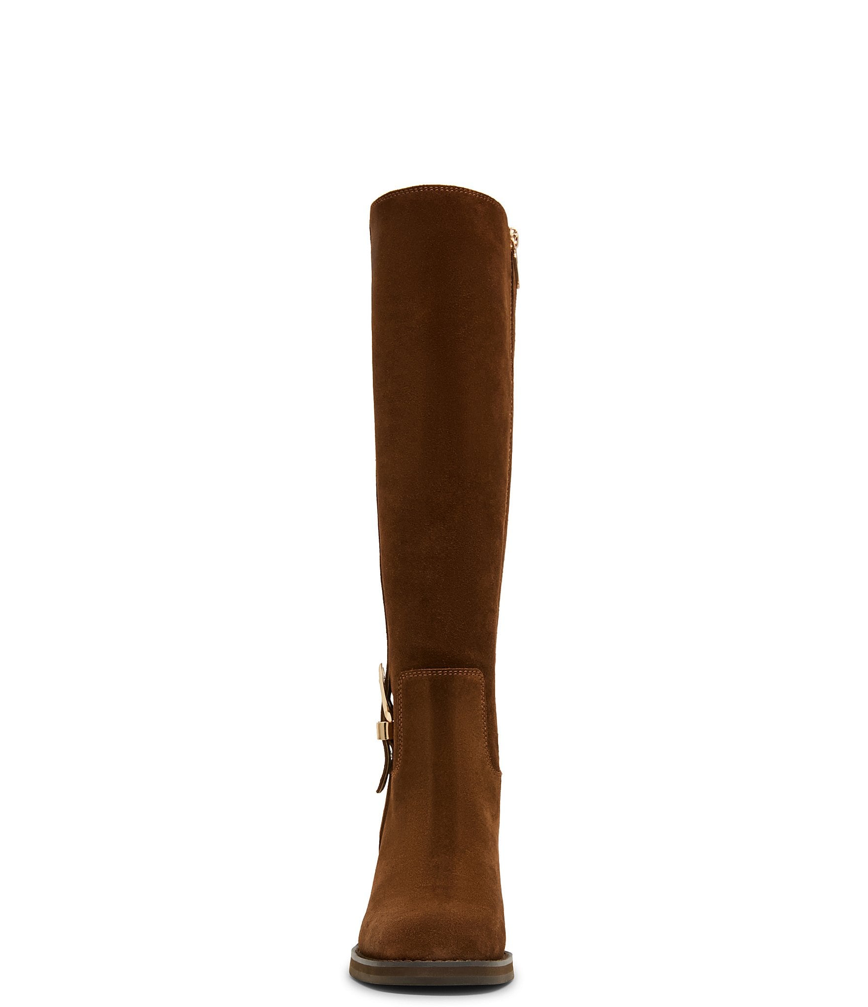 Blondo Nicky Waterproof Suede Buckle Detail Tall Boots