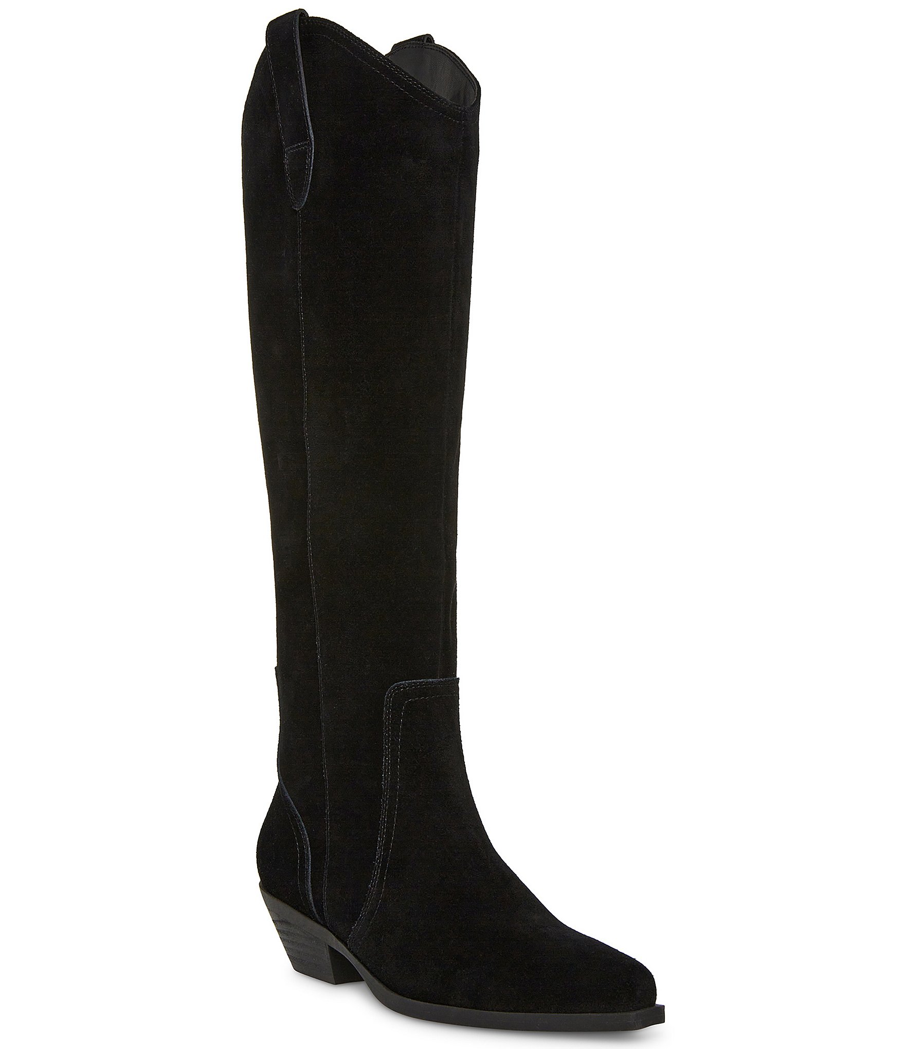 Blondo Phenix Waterproof Suede Tall Western Boots | Dillard's
