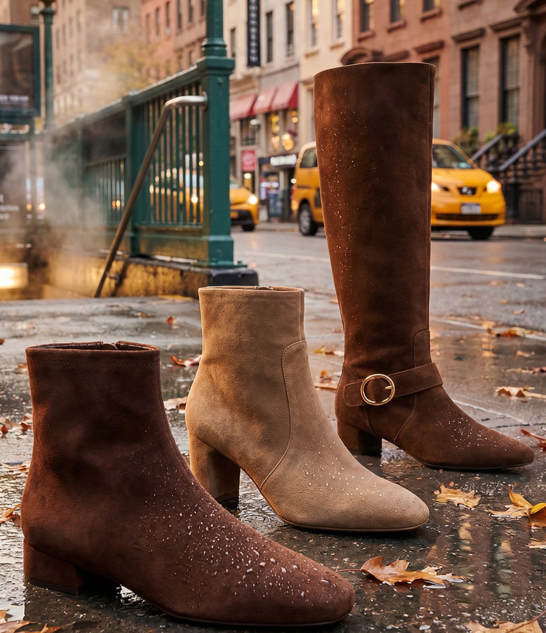 Blondo Ramon Waterproof Suede Low Profile Booties