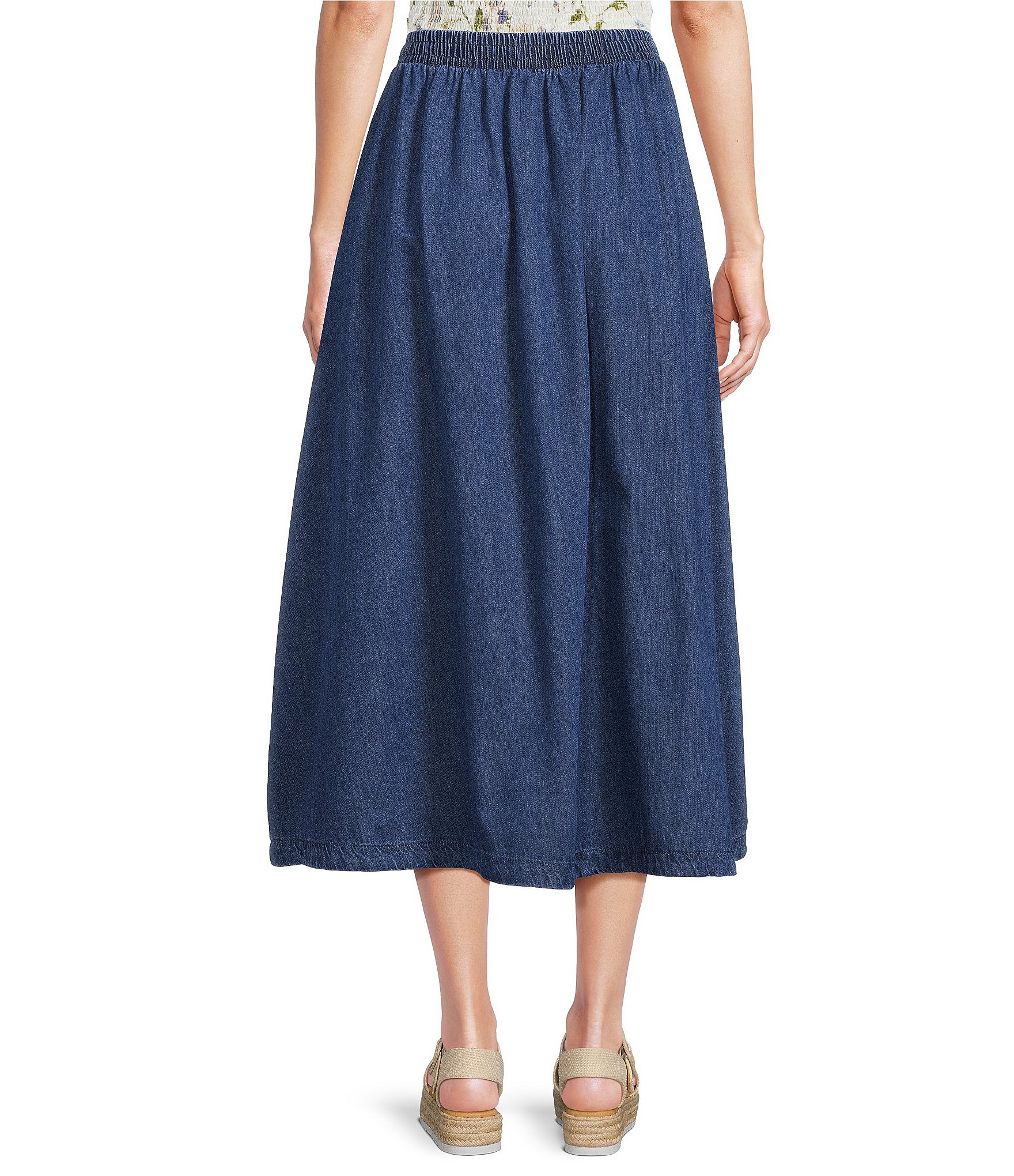 Blu Pepper Denim Maxi Skirt