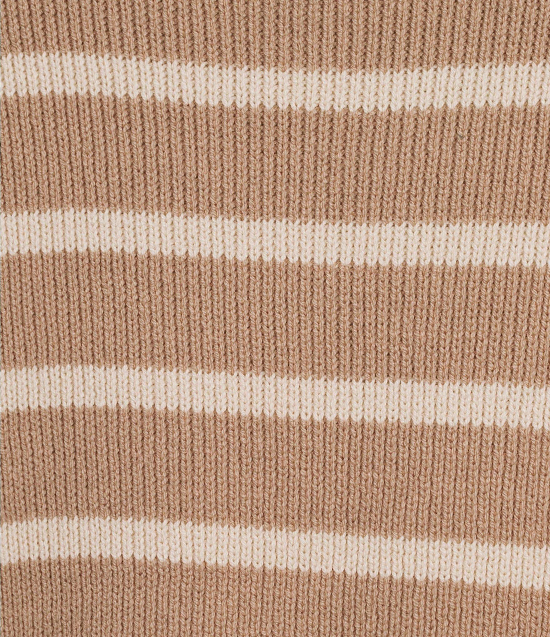 Blu Pepper Stripe Mock Neck Long Sleeve Sweater