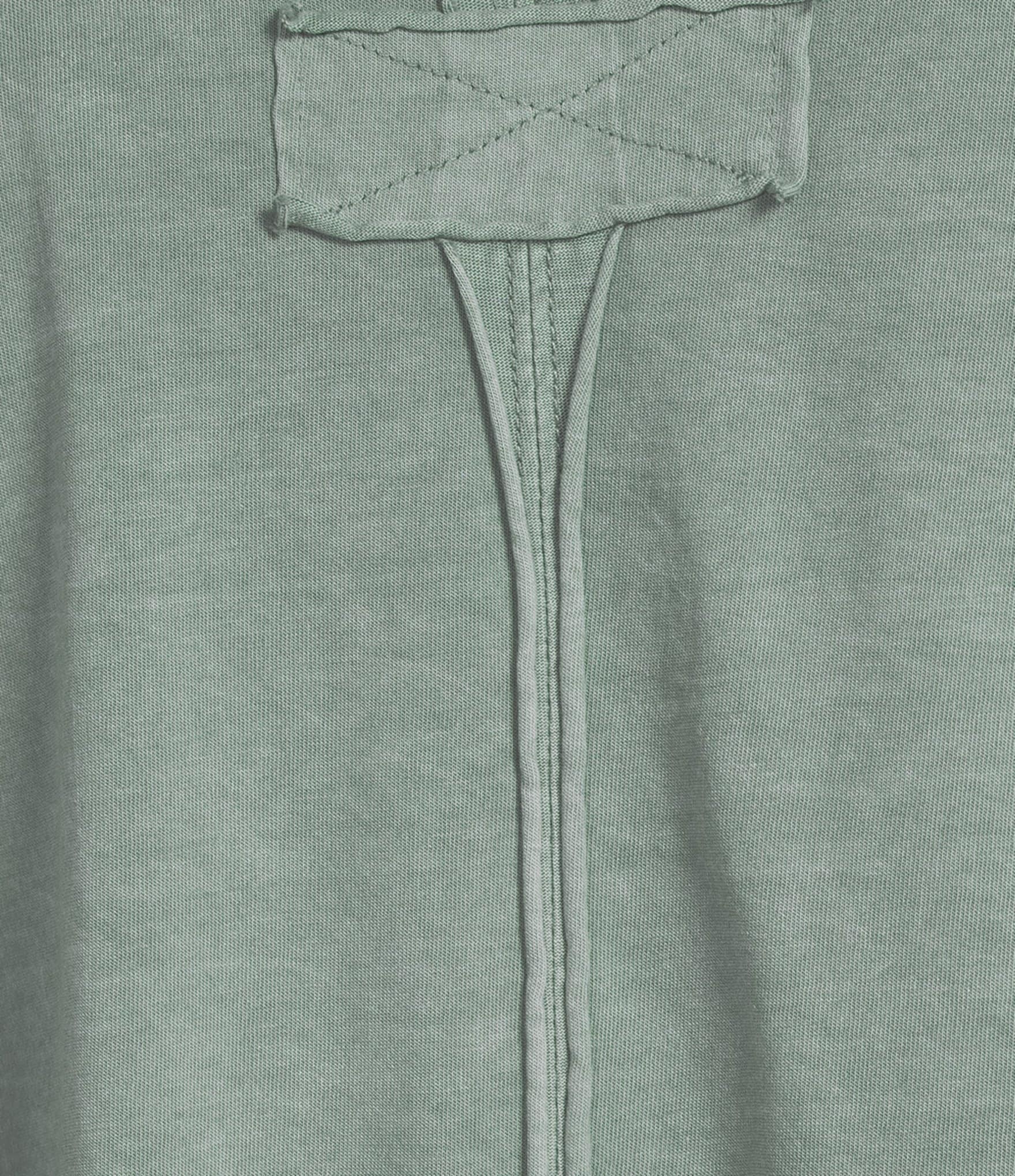 Blu Pepper Washed Boxy Knit Short Sleeve Top