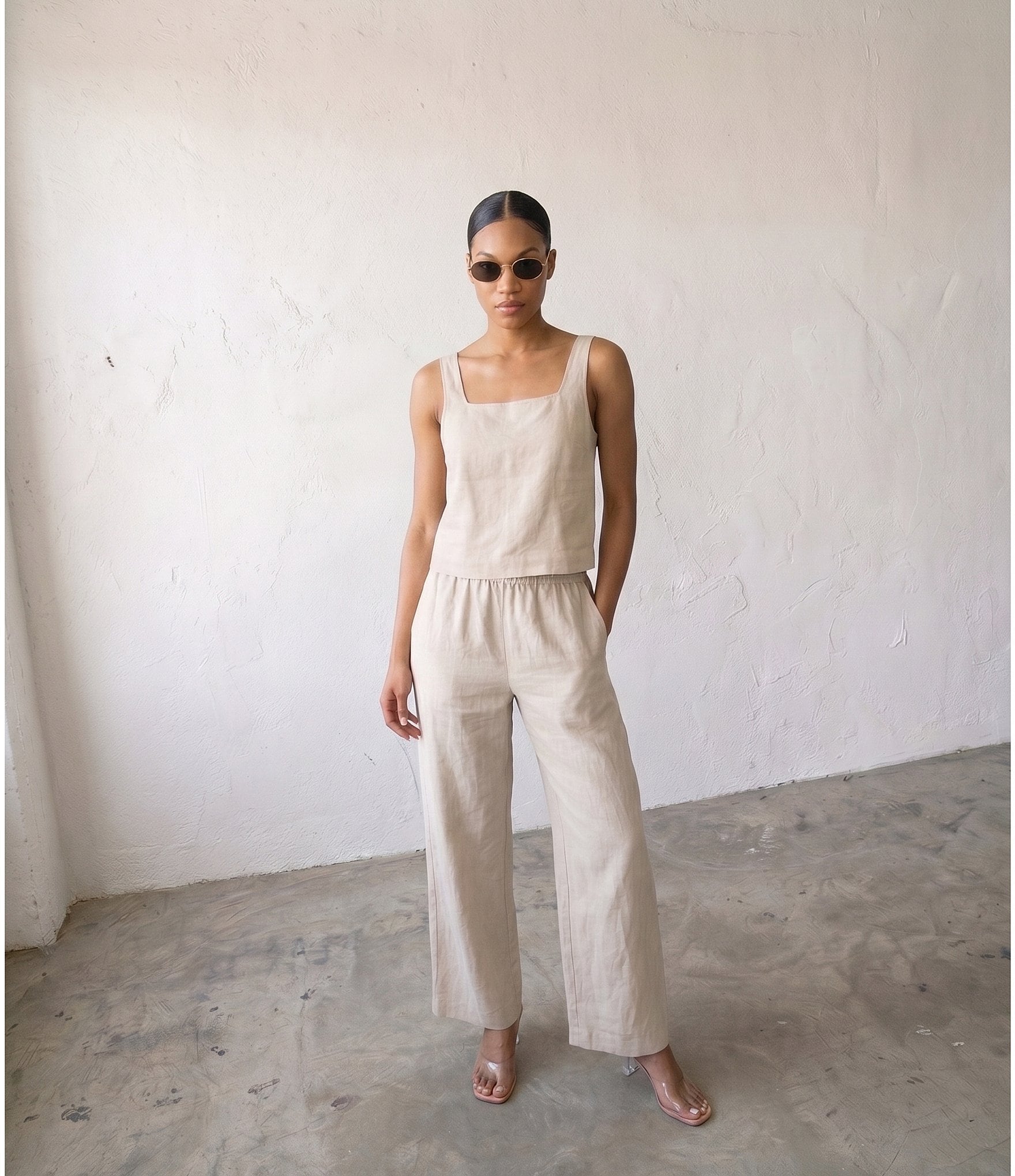 Blu Pepper Coordinating Wide Leg Flowy Pants