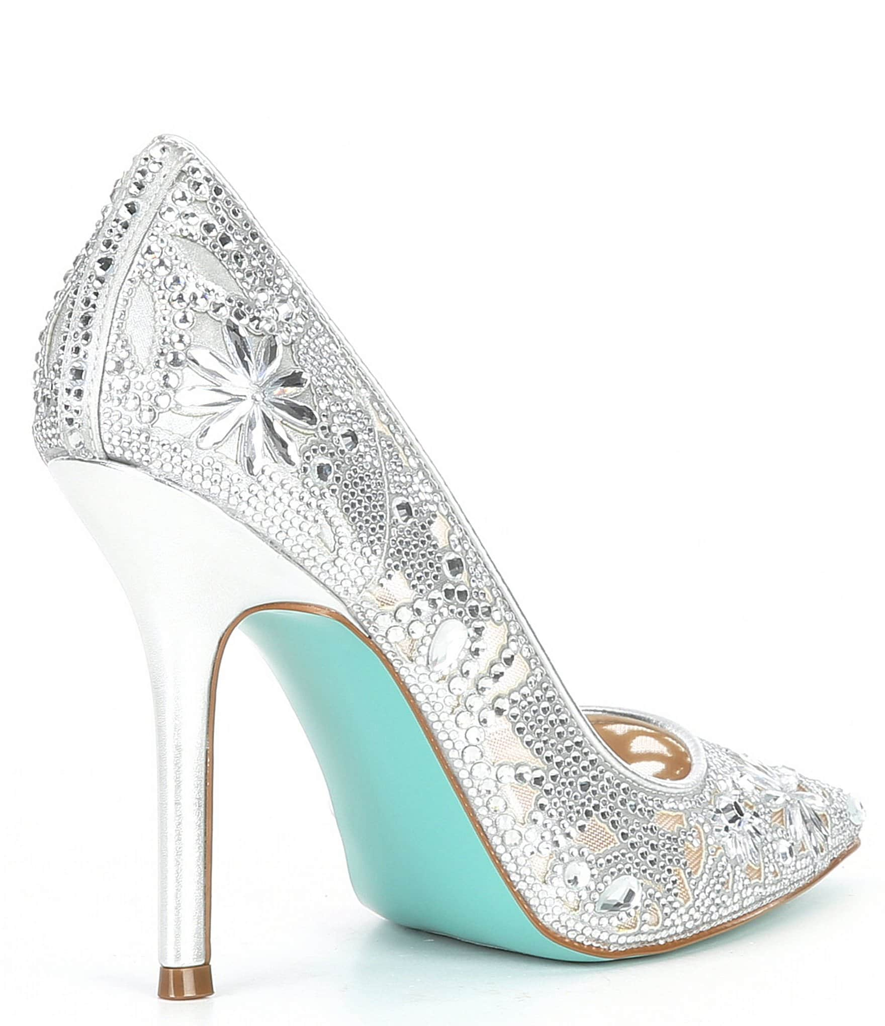 Blue by Betsey Johnson Chic Cut-Out Rhinestone Dress Pumps