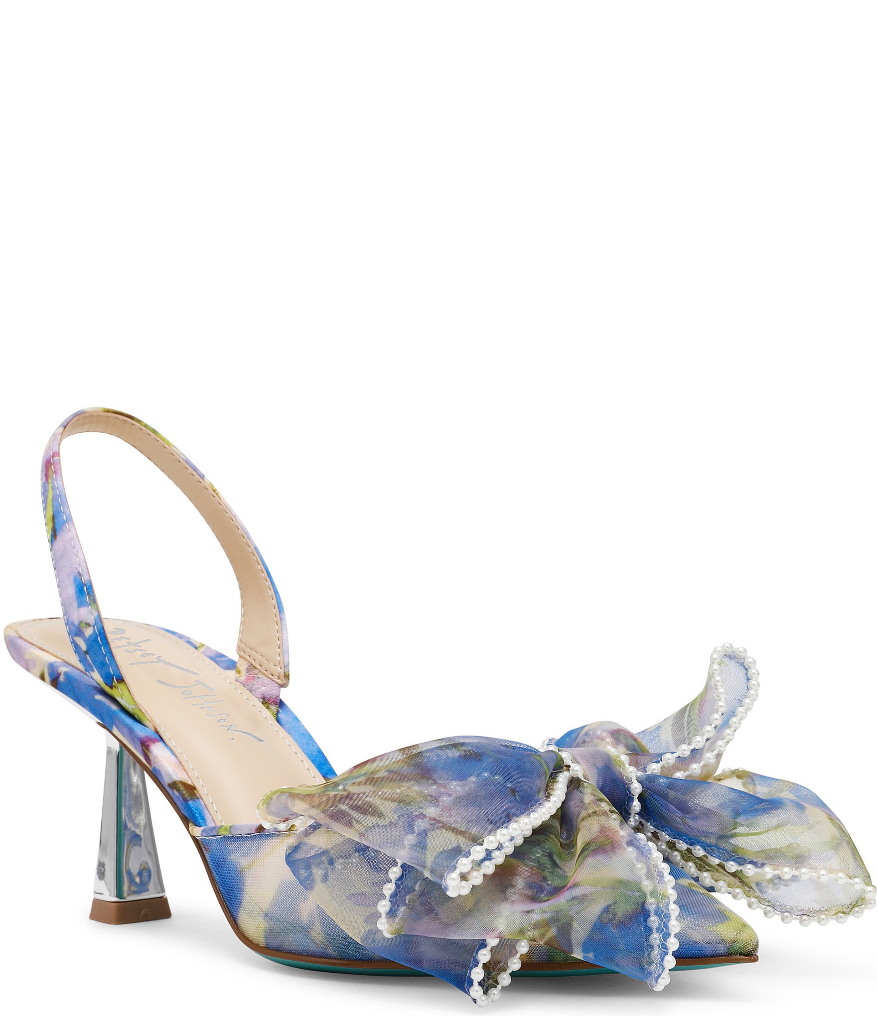 Blue by Betsey Johnson Kelli Floral Slingback Pumps