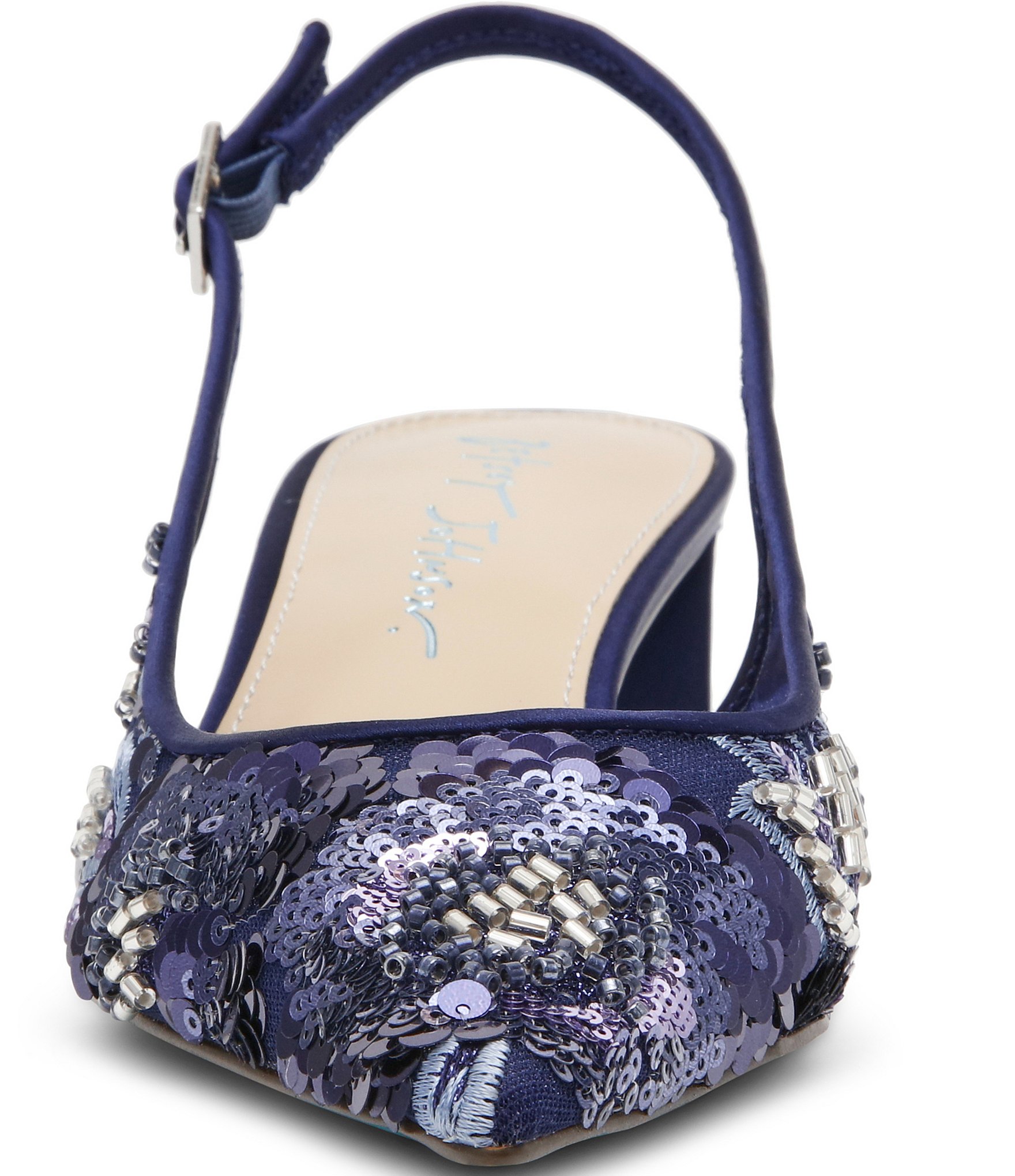 Blue by Betsey Johnson Myron Embellished Slingback Pumps