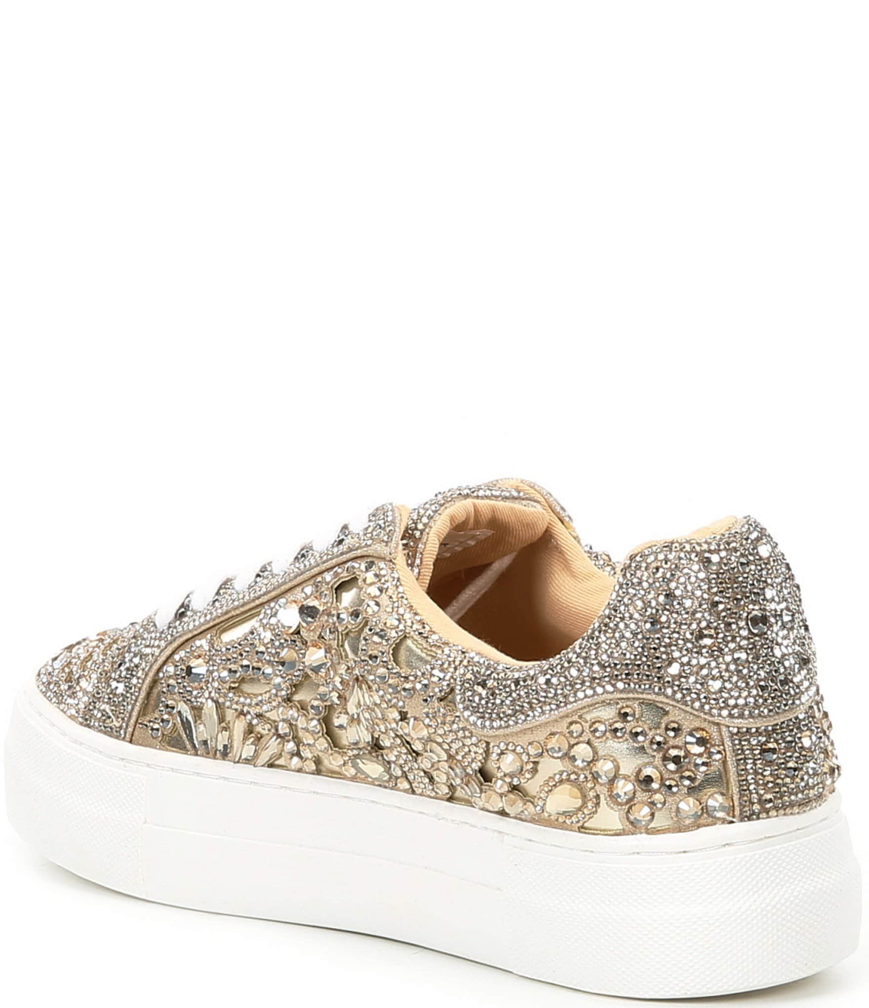 Blue by Betsey Johnson Reily Rhinestone Platform Sneakers