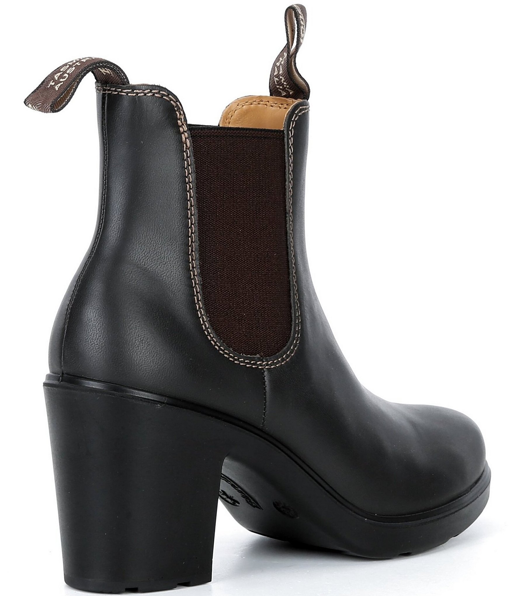 Blundstone Women's Block Heeled Water-Resistant Leather Booties