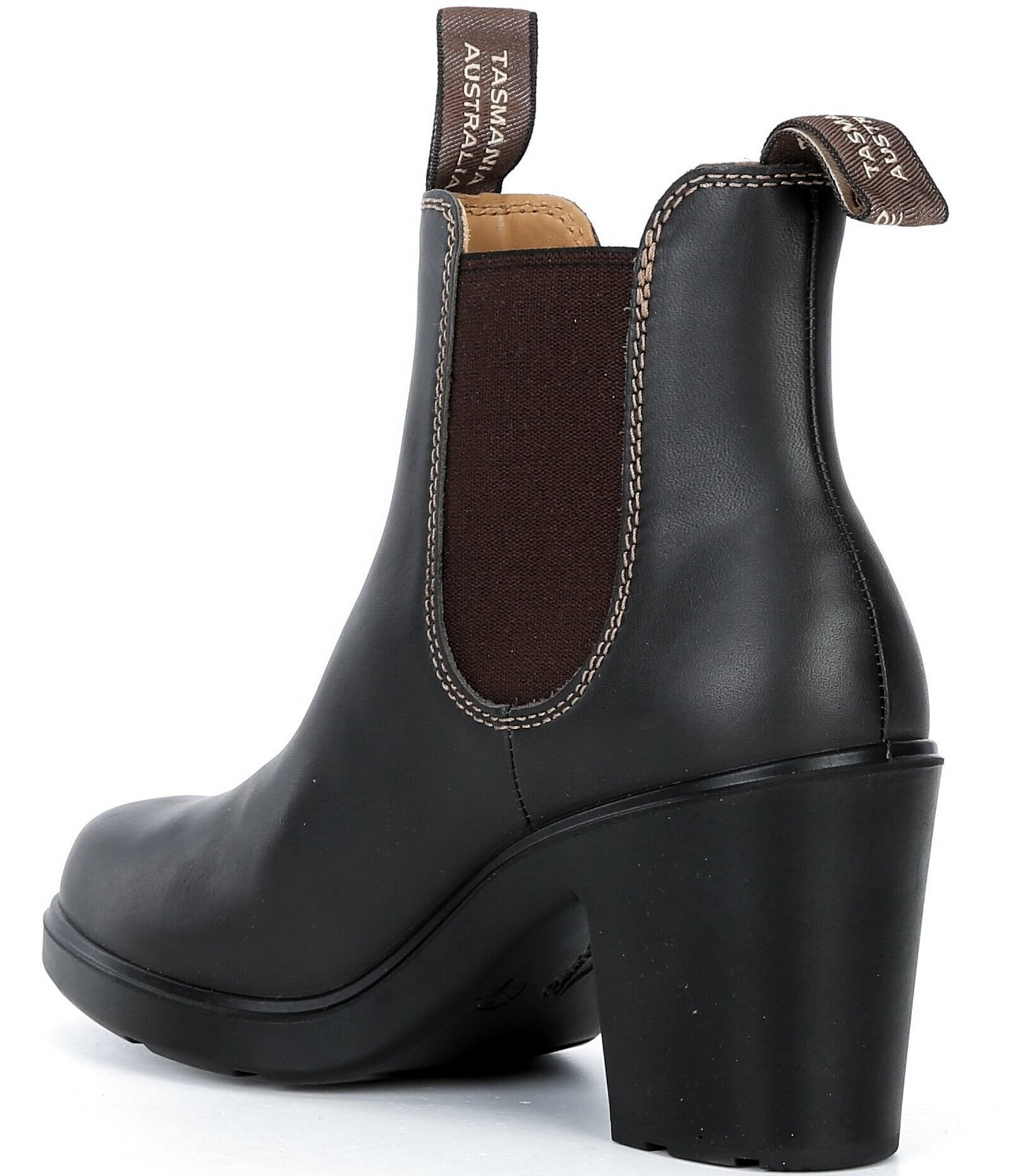 Blundstone Women's Block Heeled Water-Resistant Leather Booties