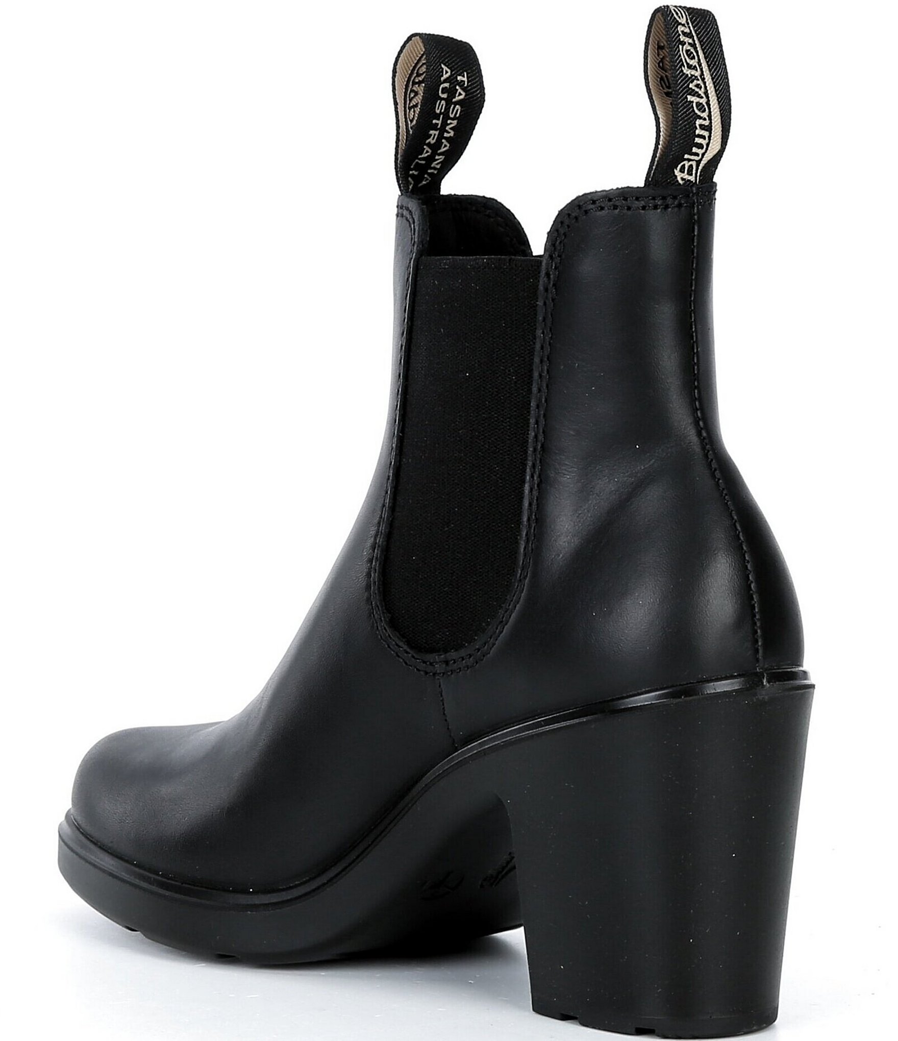 Blundstone Women's Block Heeled Water-Resistant Leather Booties