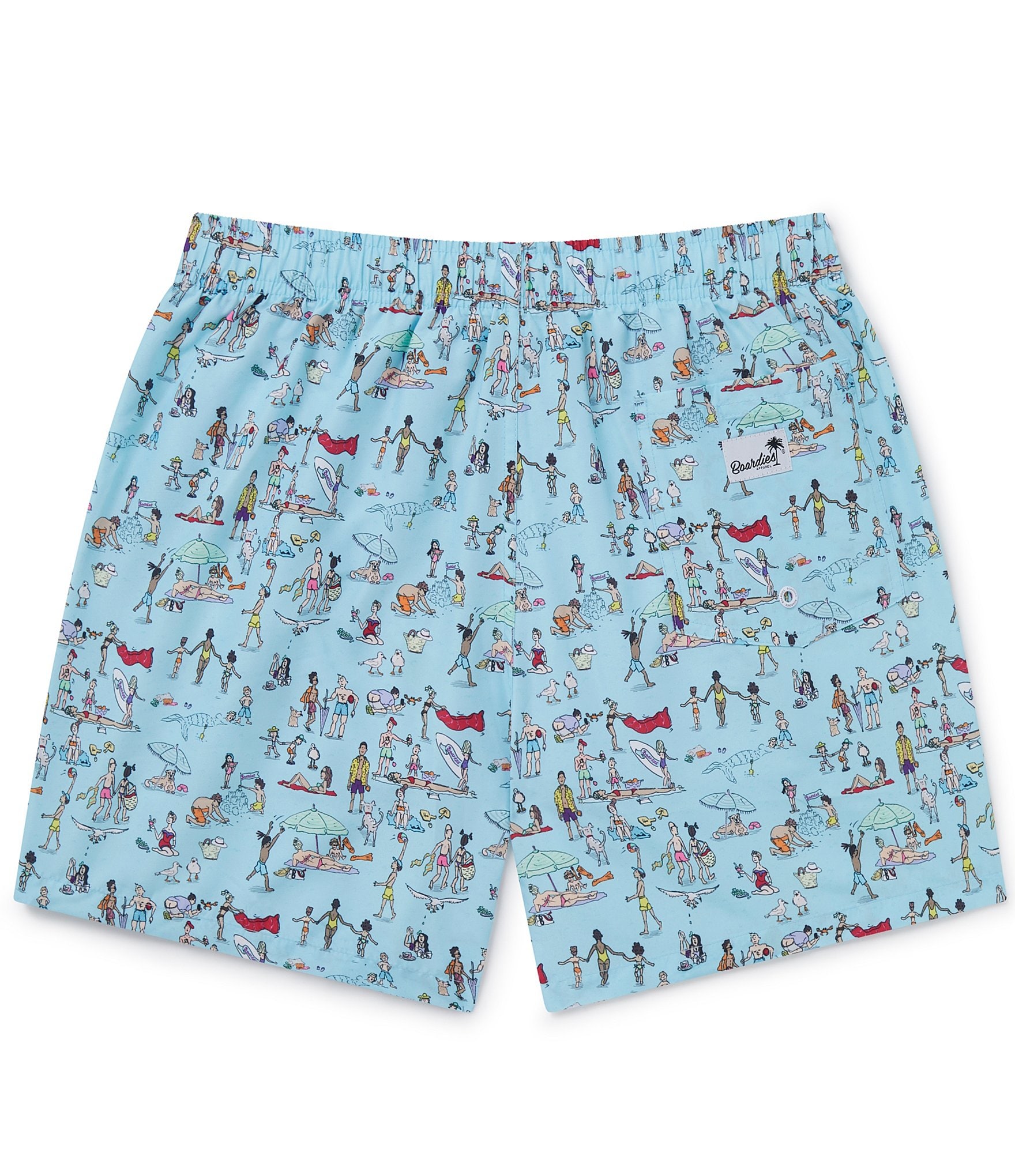 Boardies Family Matching Beach Folks 4.5#double; Inseam Swim Trunks