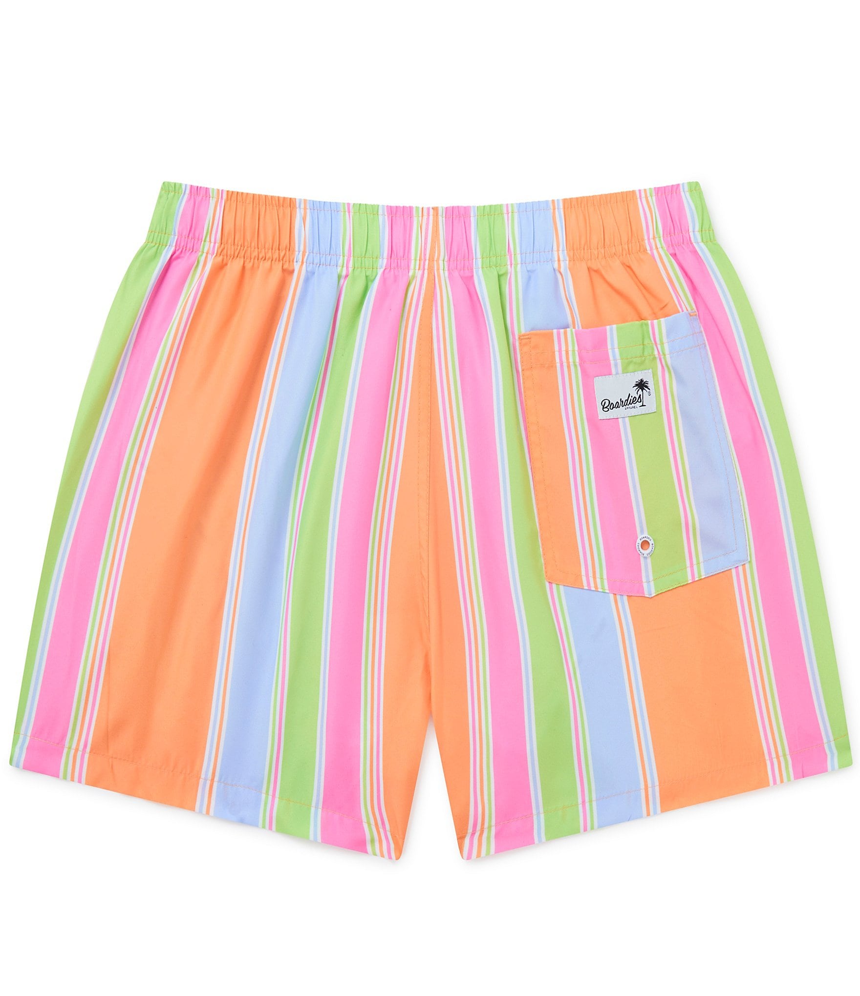 Boardies Family Matching Citrus Stripe 4.5#double; Inseam Swim Trunks