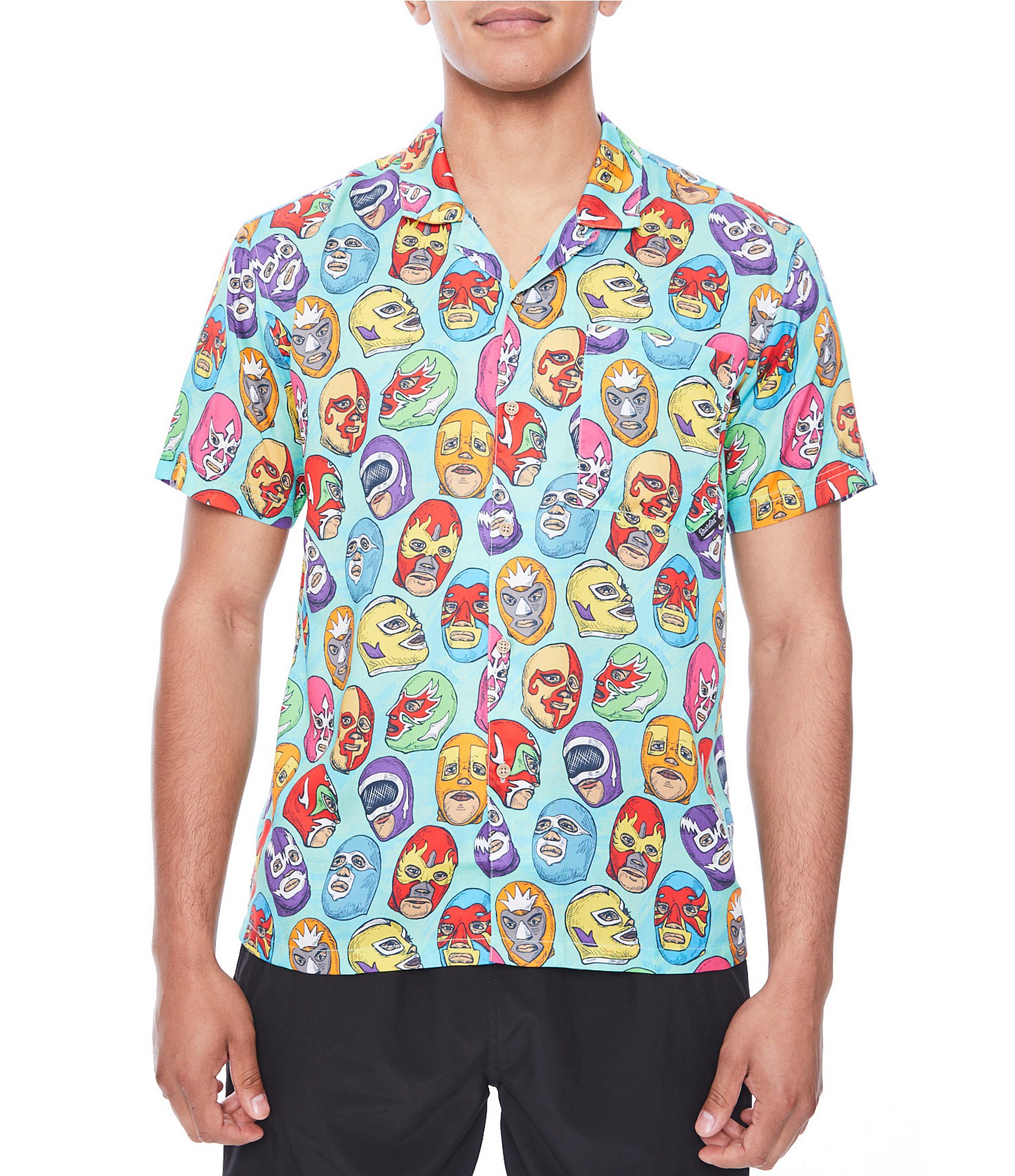 Boardies Lucha Libre Camp Collar Shirt