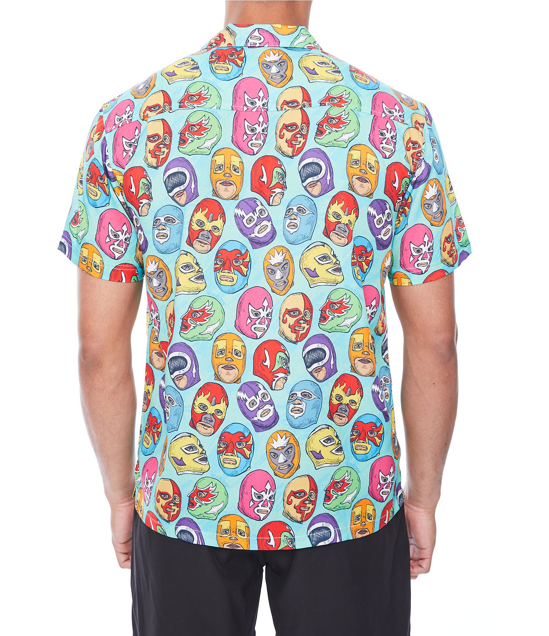 Boardies Lucha Libre Camp Collar Shirt