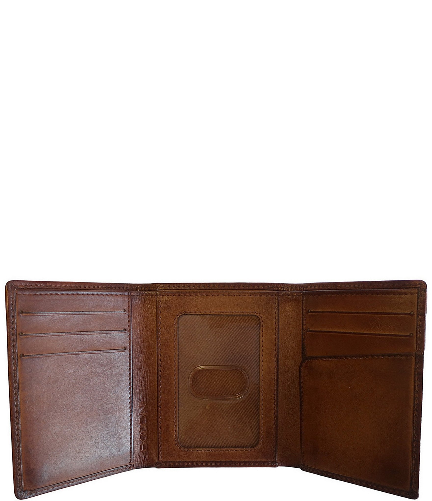 BOCONI Darius Slim RFID Leather Trifold Wallet
