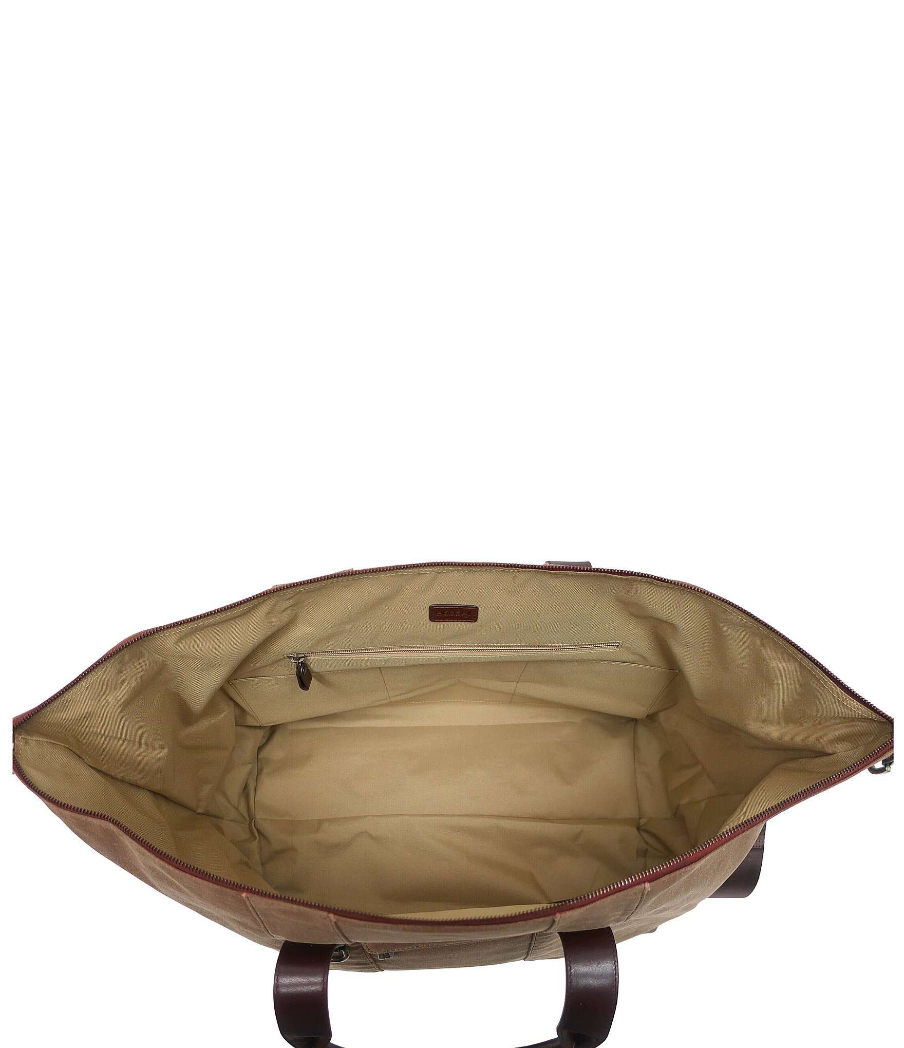 BOCONI Sloan Waxed Canvas Pull-up Leather Duffel Bag, 18#double;