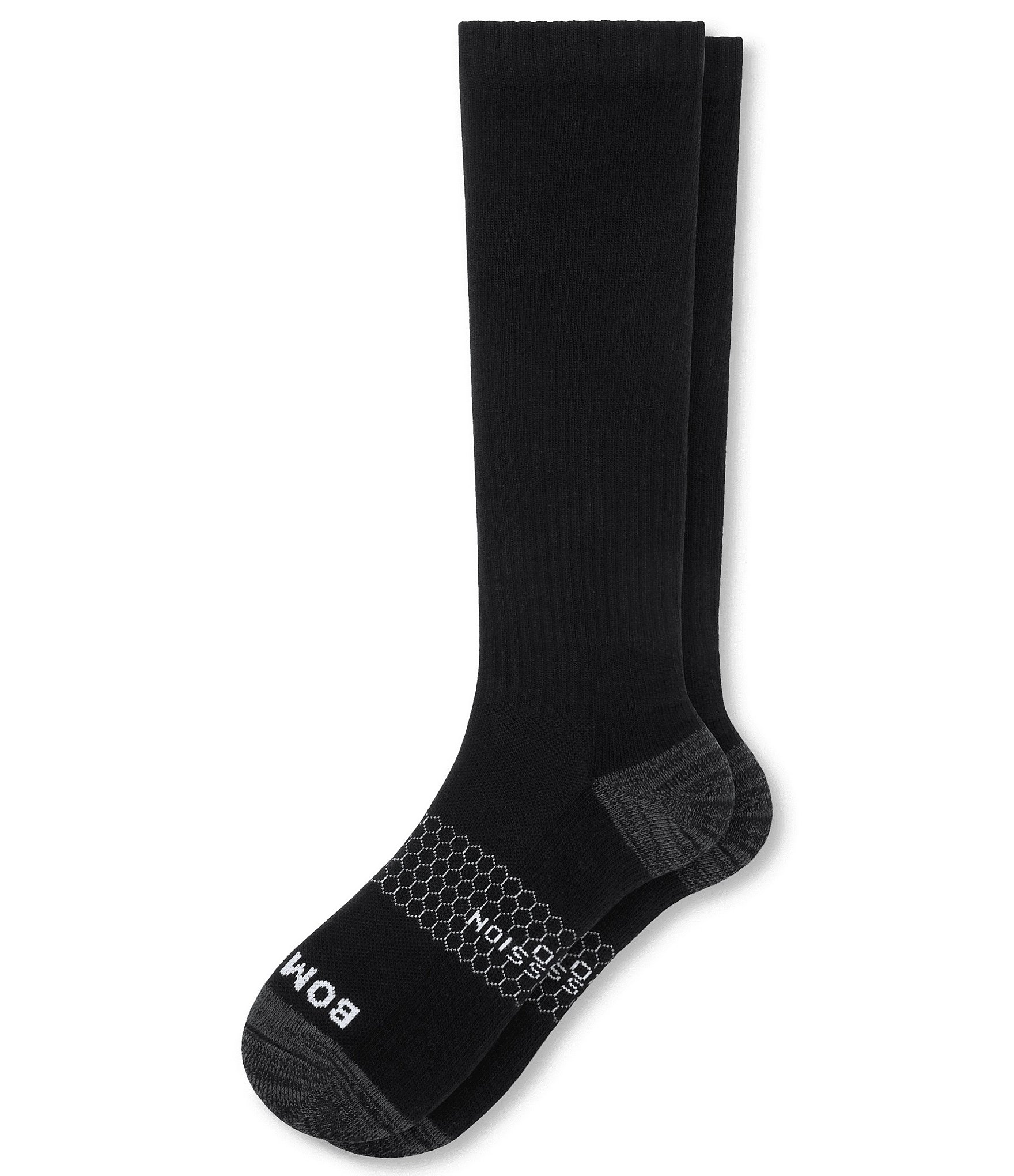 black dress and white shoes Men's Black Wedding Party Dress Socks — Carolee's main image 0