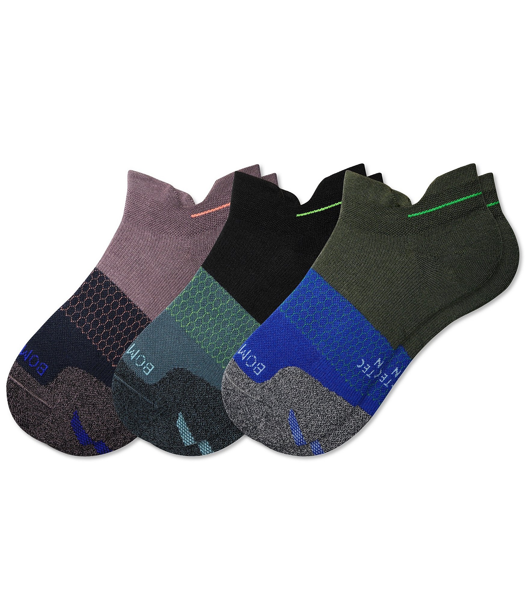 Bombas Running Ankle Socks 3Pack Dillard's