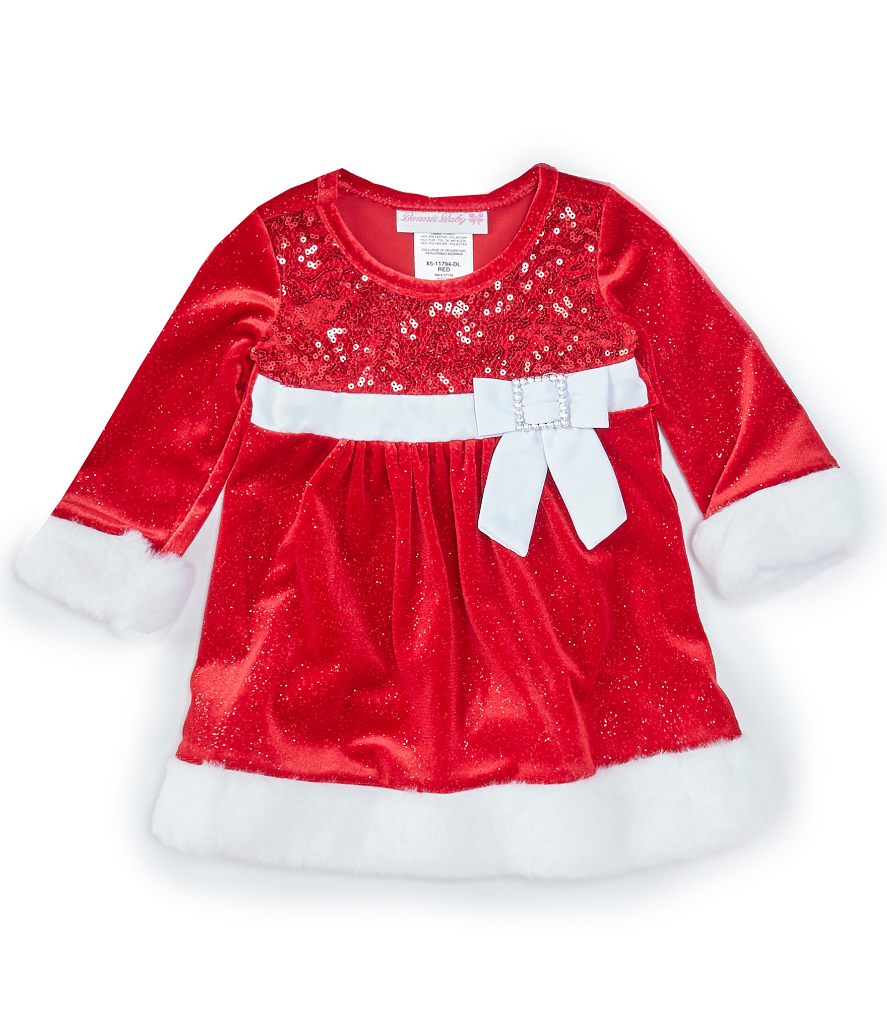 Preloved Christmas Costume Baby Santa Dress Set, Babies & Kids, Babies &  Kids Fashion on Carousell