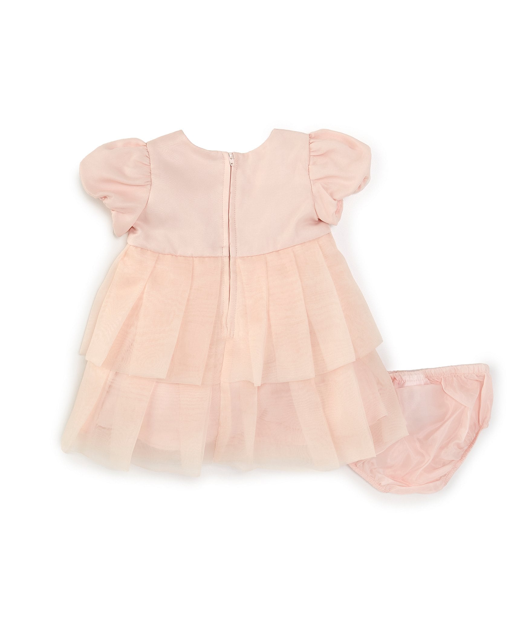 Bonnie Jean Baby Girls Newborn-24 Months Sleeveless Organza Fit & Flare Dress