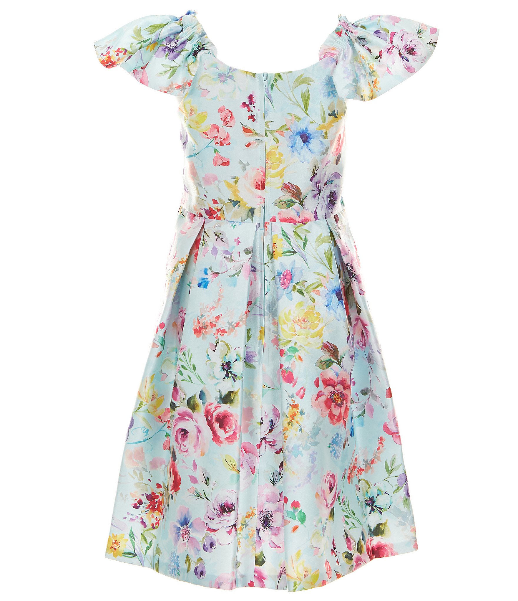 Bonnie Jean Big Girls 7-16 Family Matching Flutter Sleeve Floral-Print Fit & Flare Dress