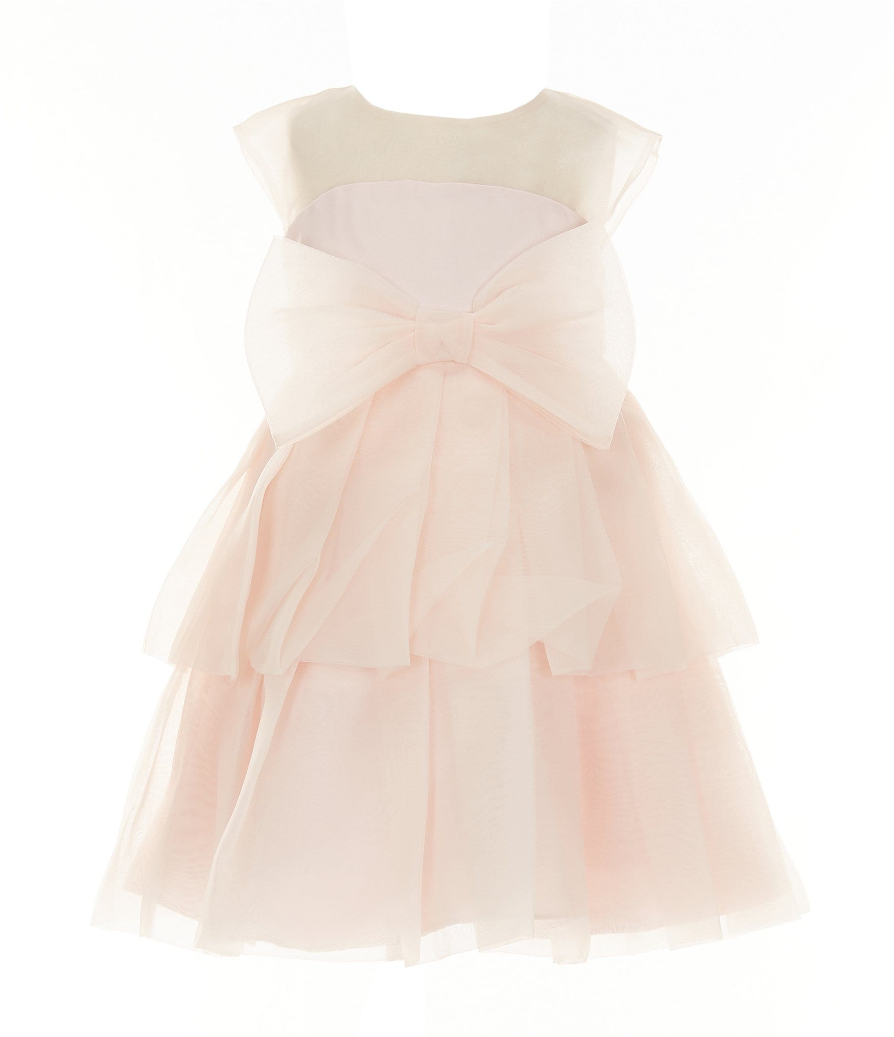 Bonnie Jean Little Girls 2T-4T Sleeveless Organza Fit & Flare Dress