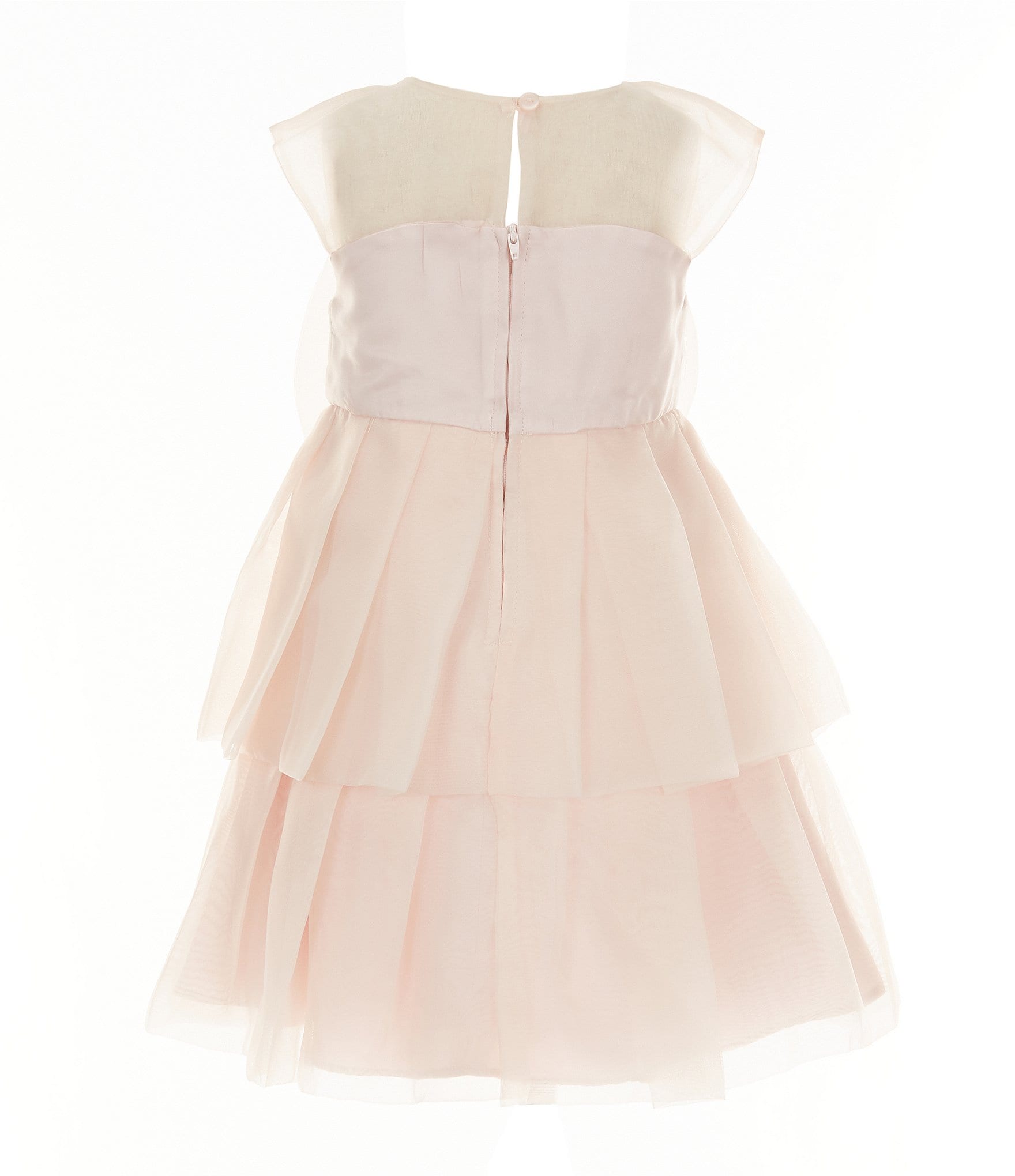 Bonnie Jean Little Girls 2T-4T Sleeveless Organza Fit & Flare Dress