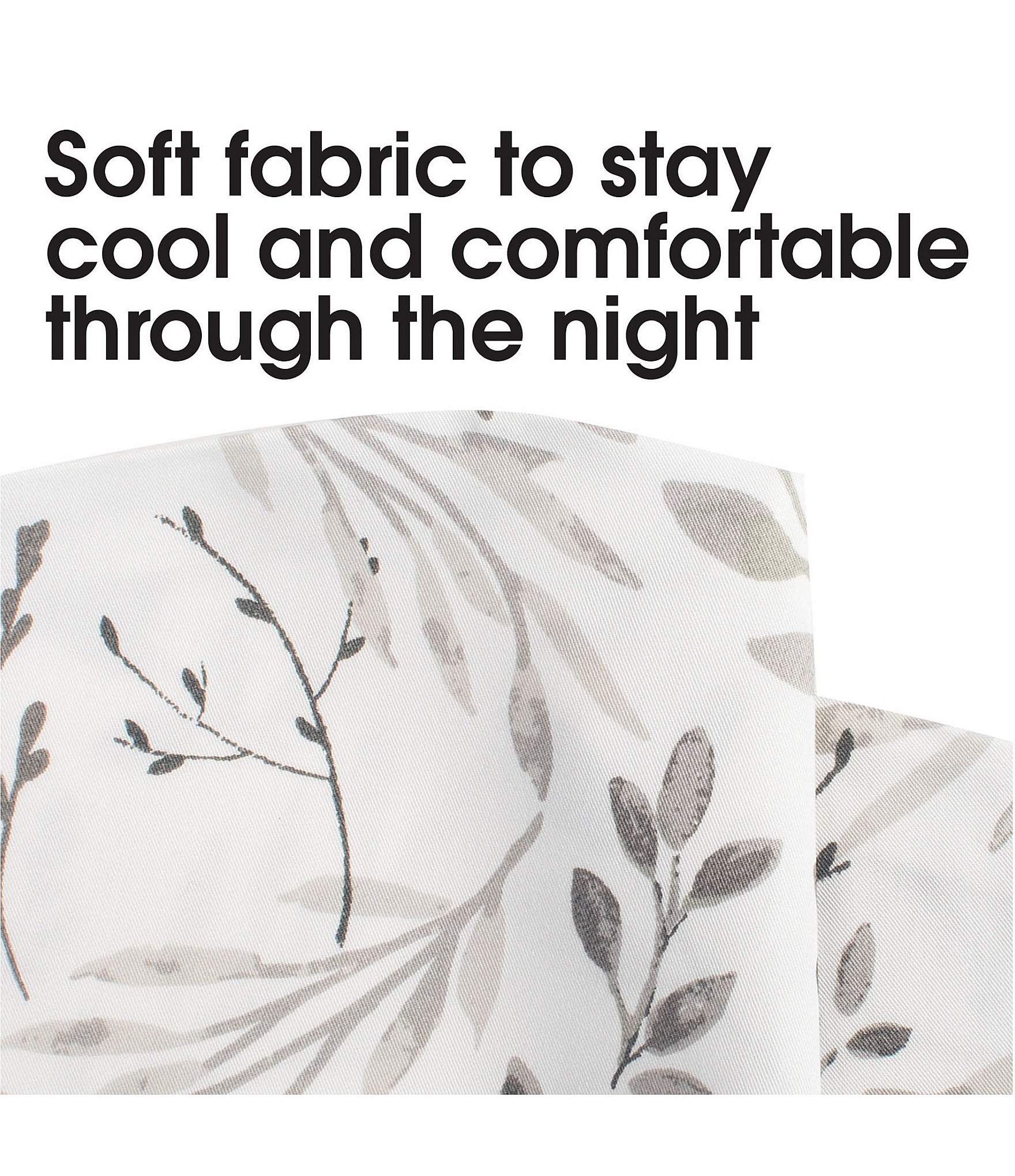 Boppy Total Body Pregnancy Pillow - Gray Scattered Leaves