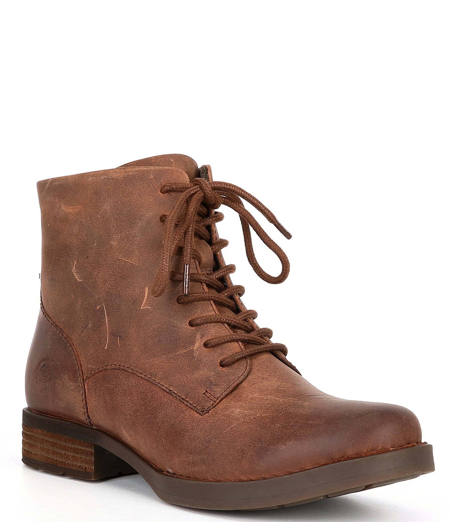 Born Betsy Leather Combat Booties Dillard s