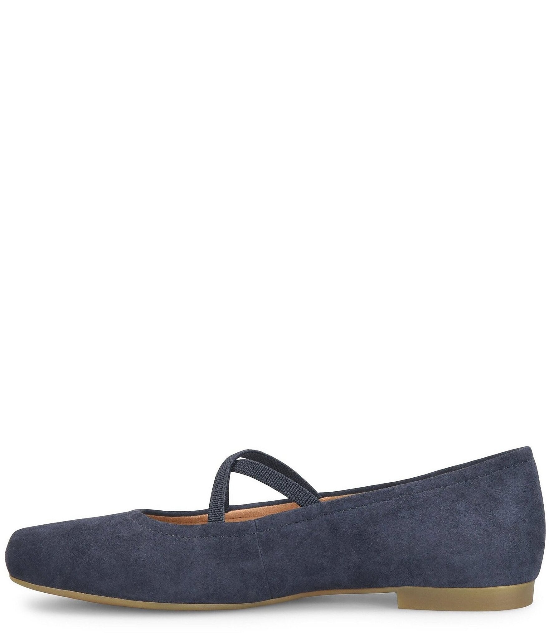Born Brylee Suede Criss-Cross Straps Ballet Flats