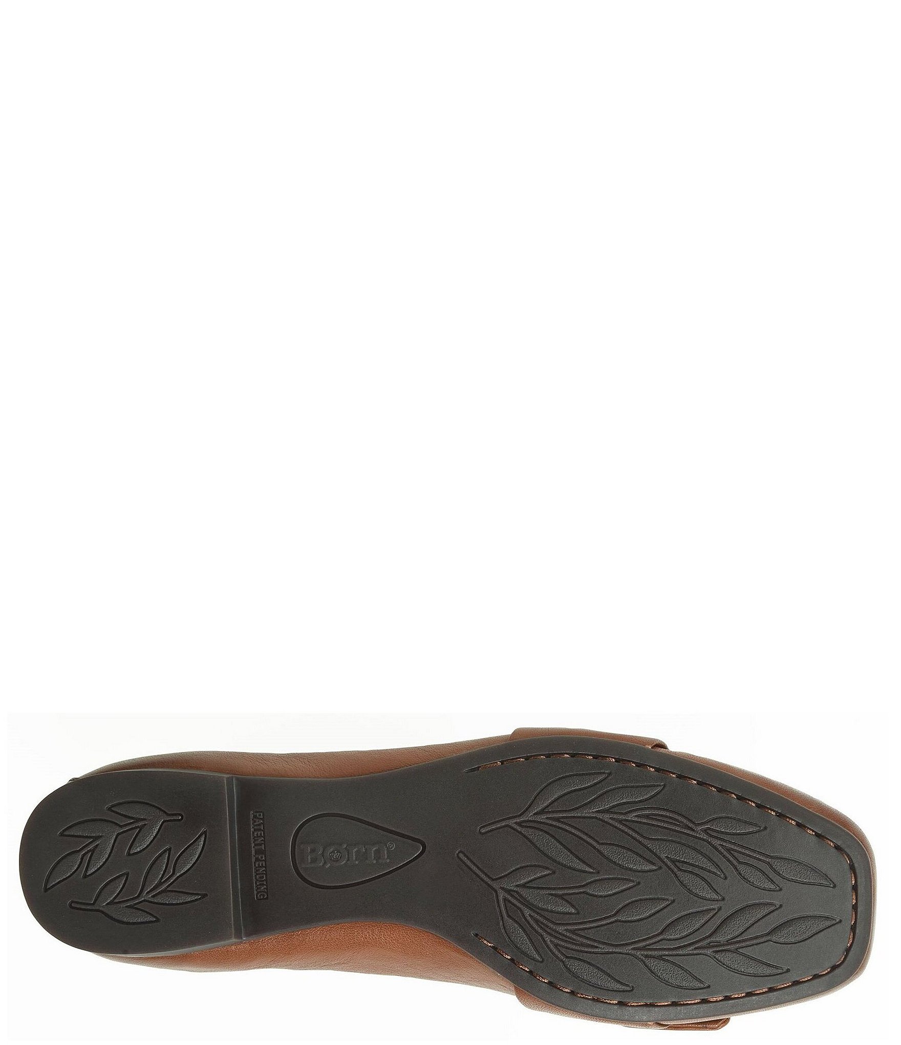 Born Carrine Bow Detail Leather Slip On Loafers