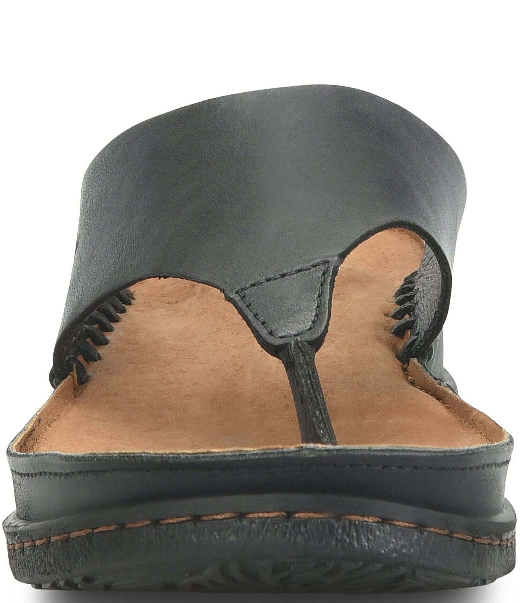 Born Edie Leather Thong Sandals