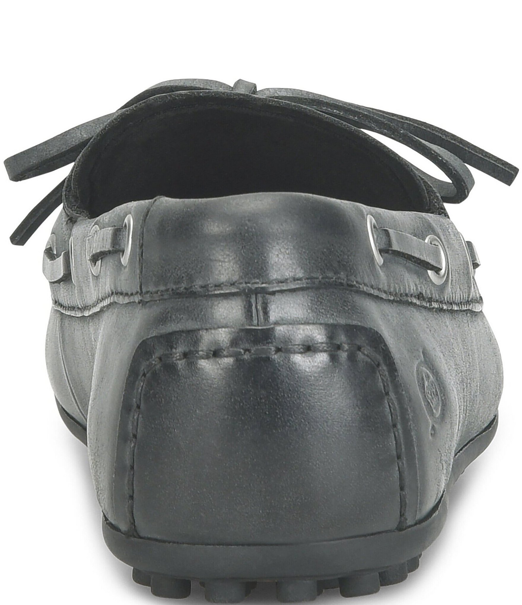 Born Faye Leather Deck Shoe Bow Detail Driving Mocs
