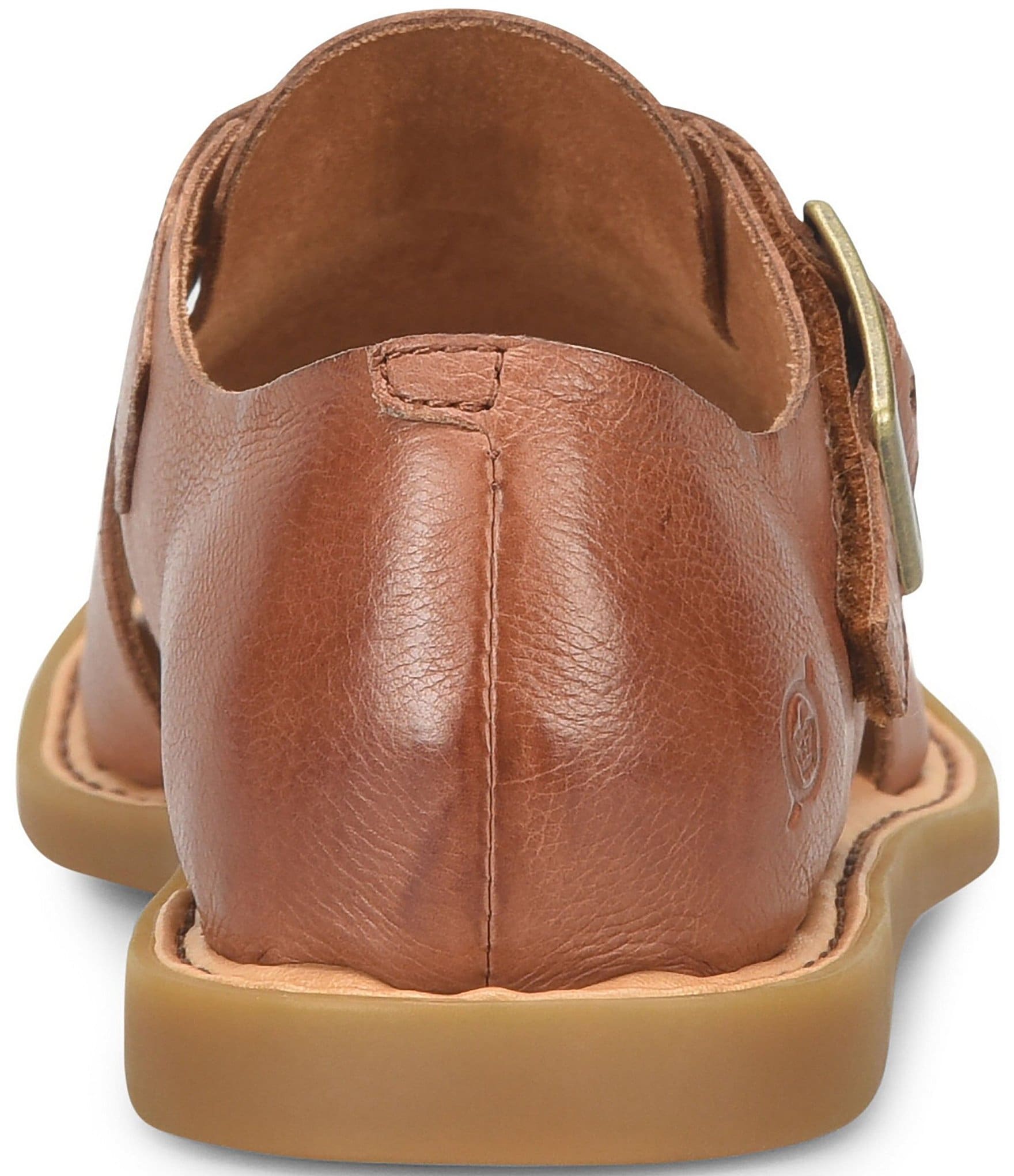 Born Ivey Leather Open Toe Flats