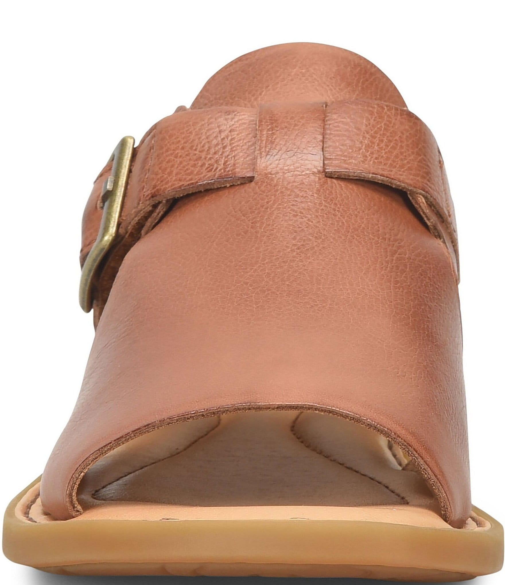 Born Ivey Leather Open Toe Flats