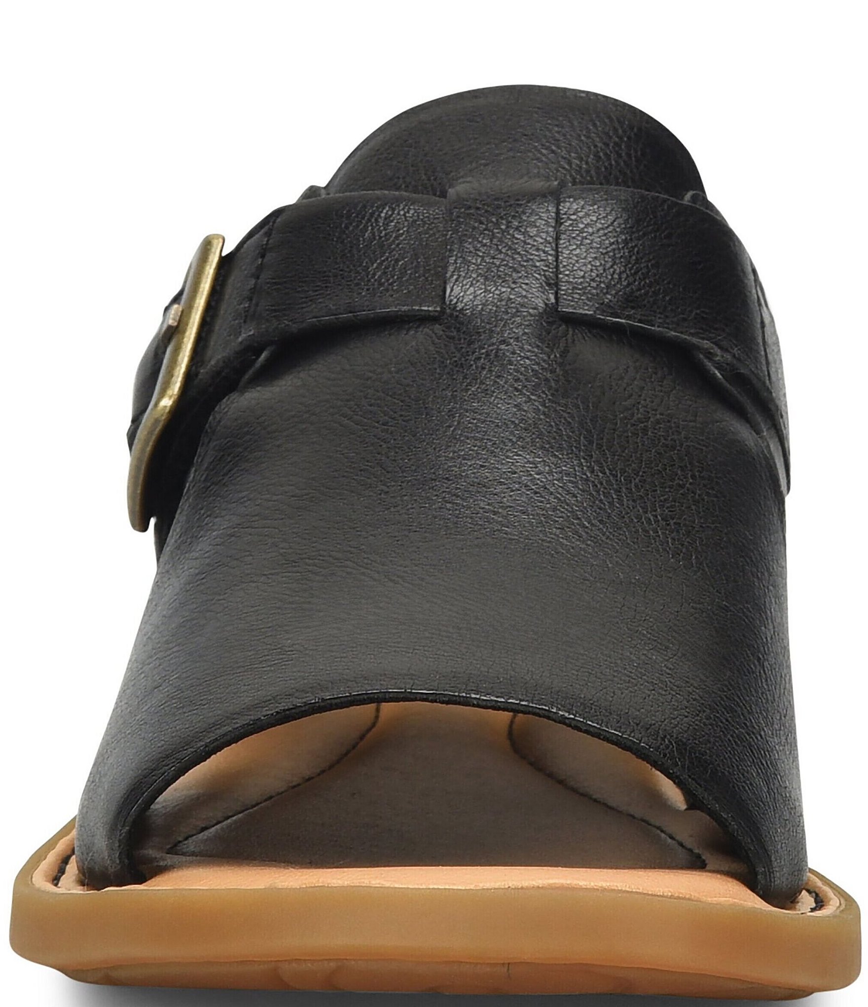 Born Ivey Leather Open Toe Flats