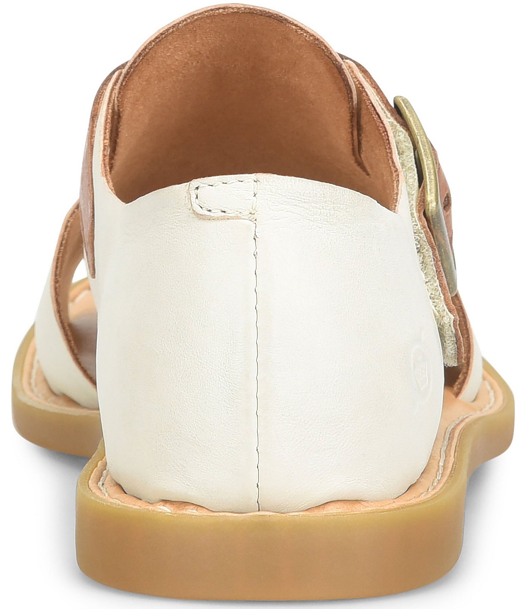 Born Ivey Leather Open Toe Flats