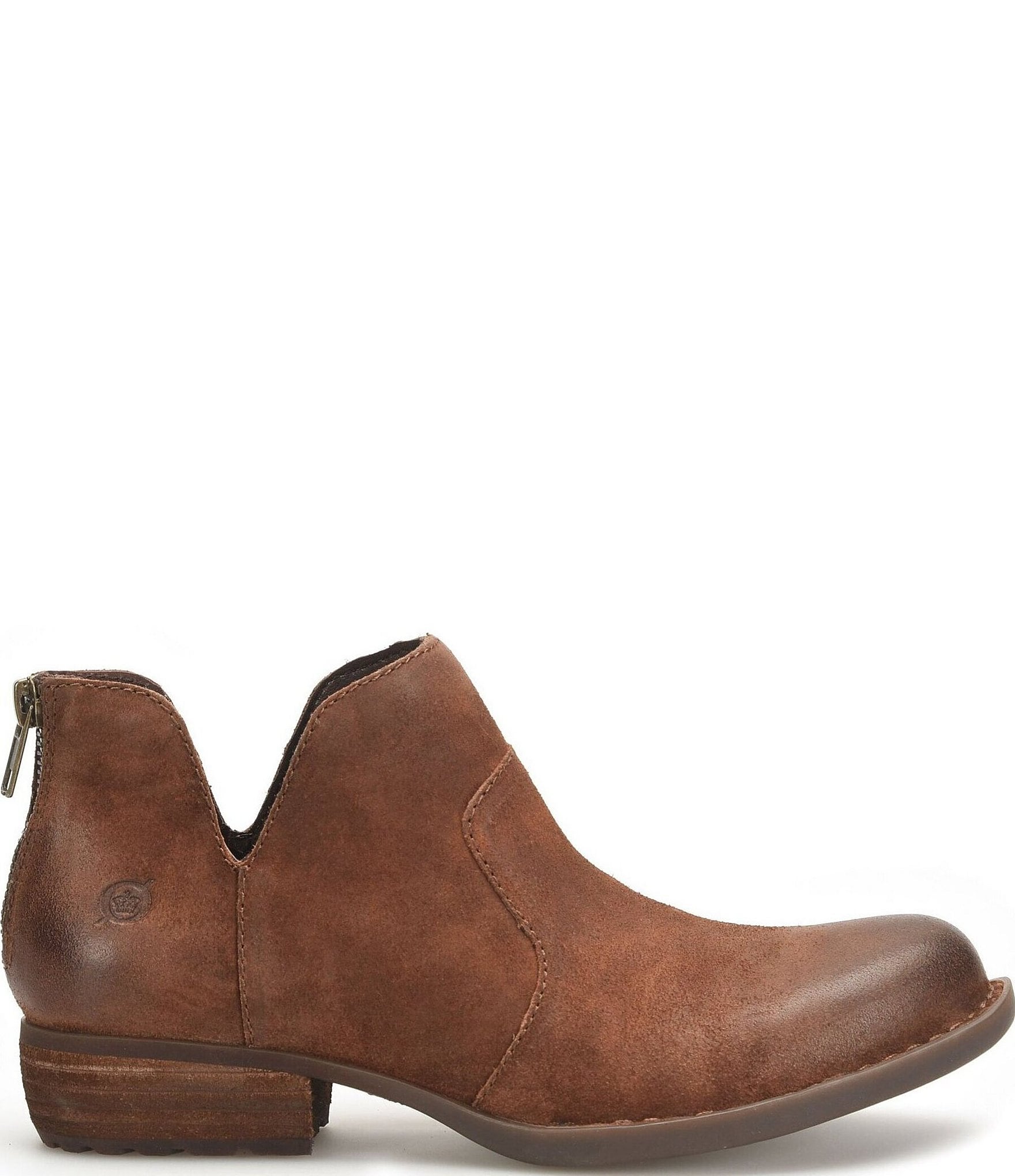 Born Kerri Distressed Suede Booties