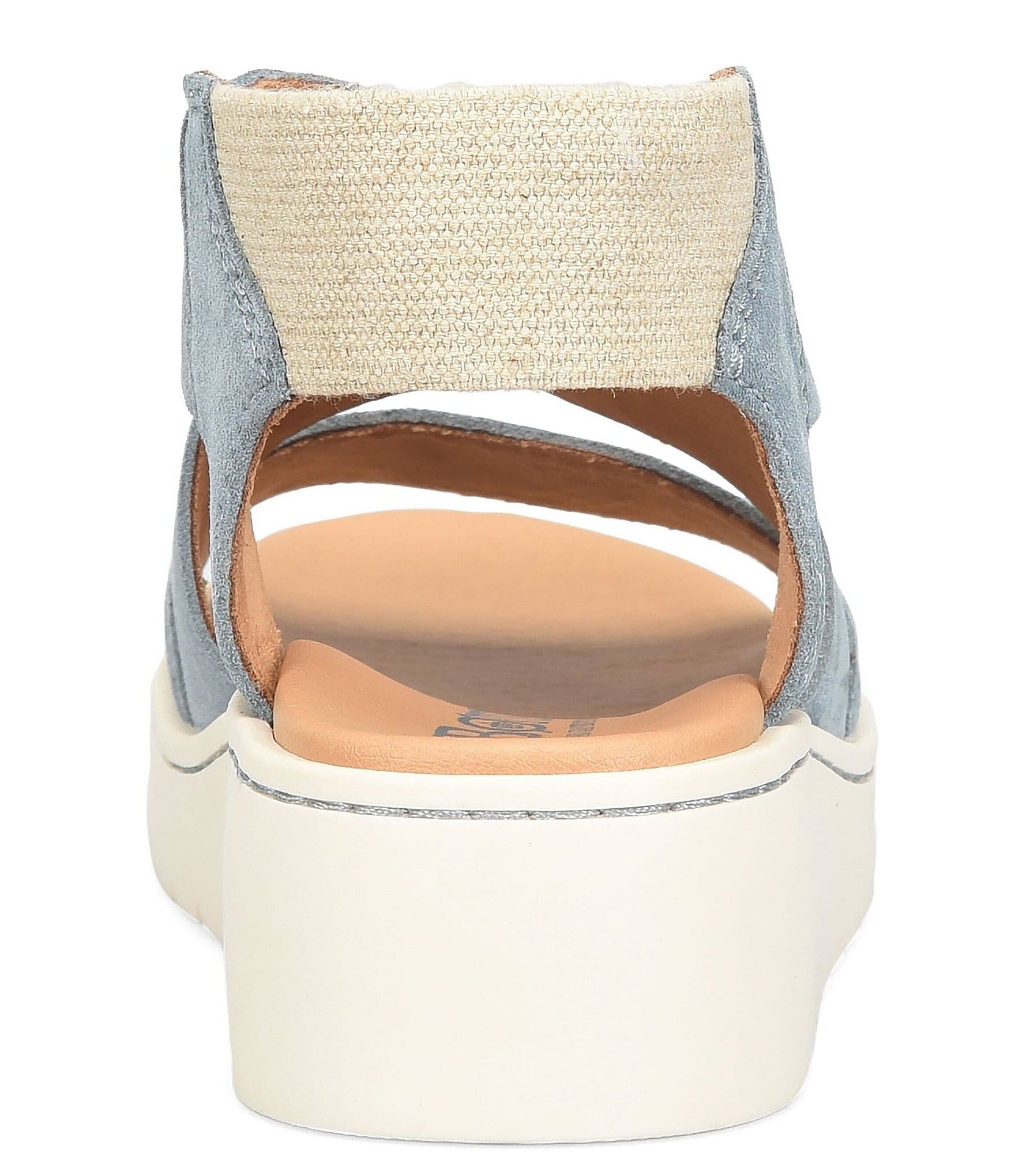 Born Kirby Suede Platform Wedge Sandals