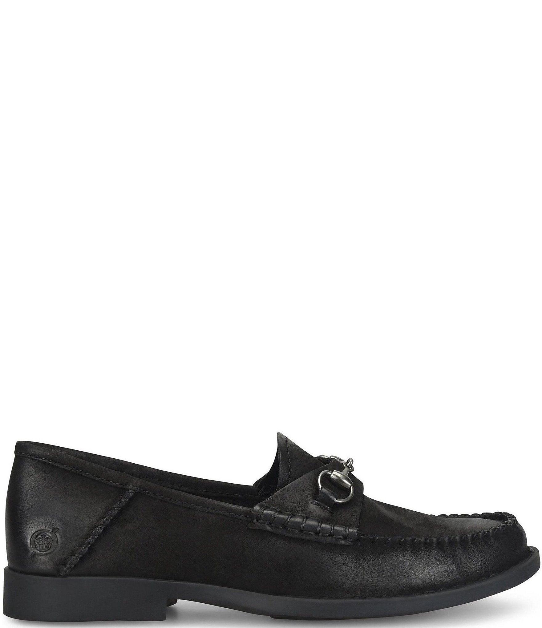 Born Margo Nubuck Bit Buckle Loafers